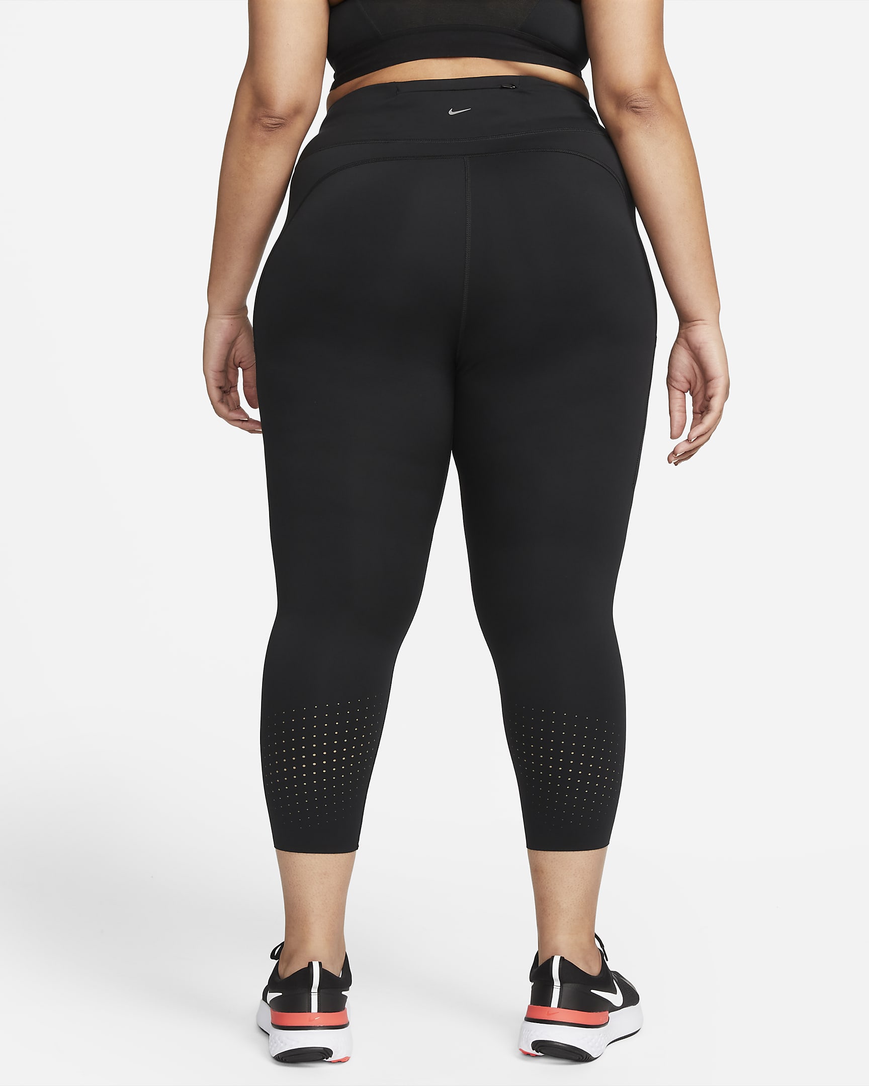 Nike Epic Luxe Women's Mid-Rise Crop Pocket Running Leggings (Plus Size ...