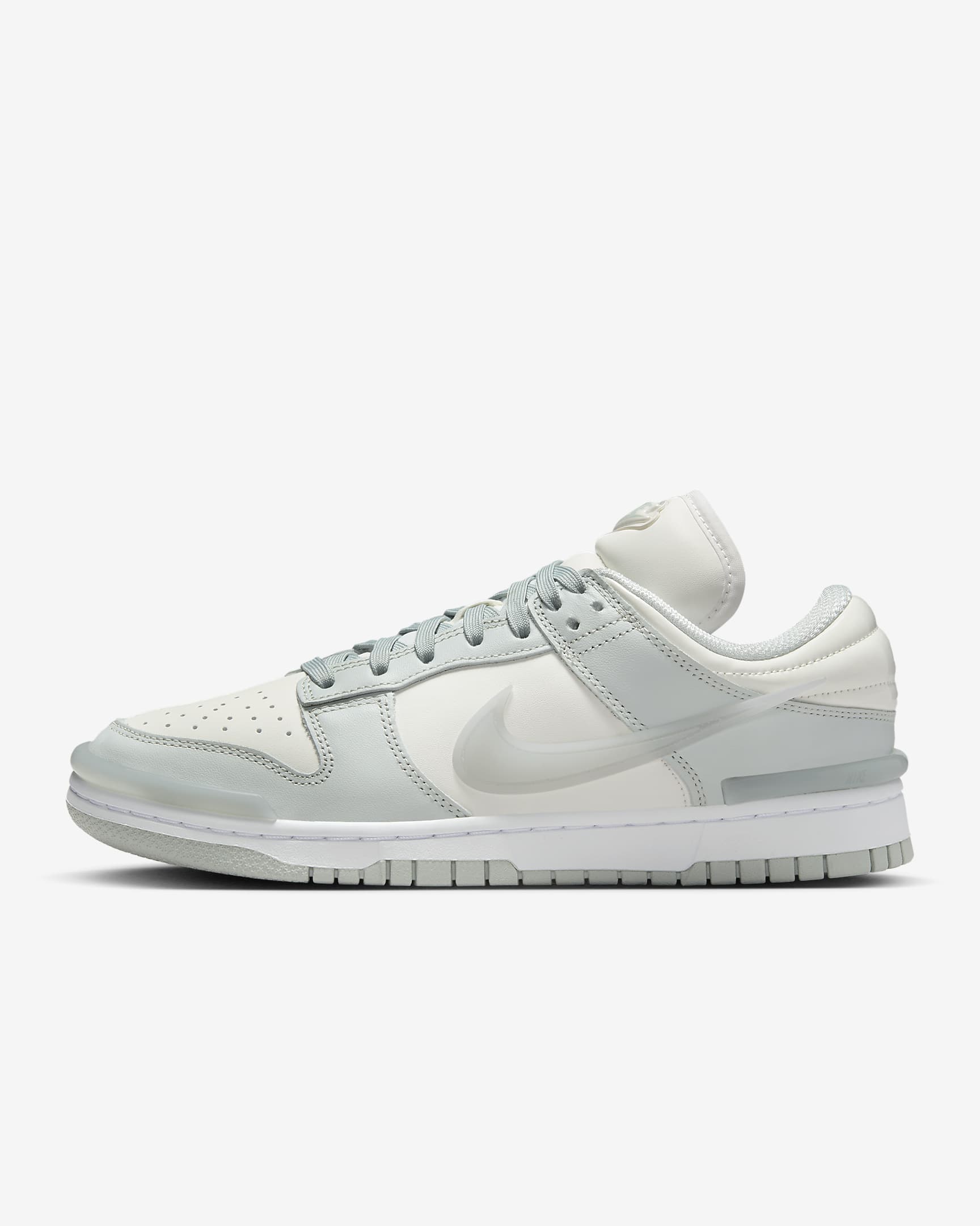 Nike Dunk 低筒 Twist 女鞋 - Light Silver/白色/Sail