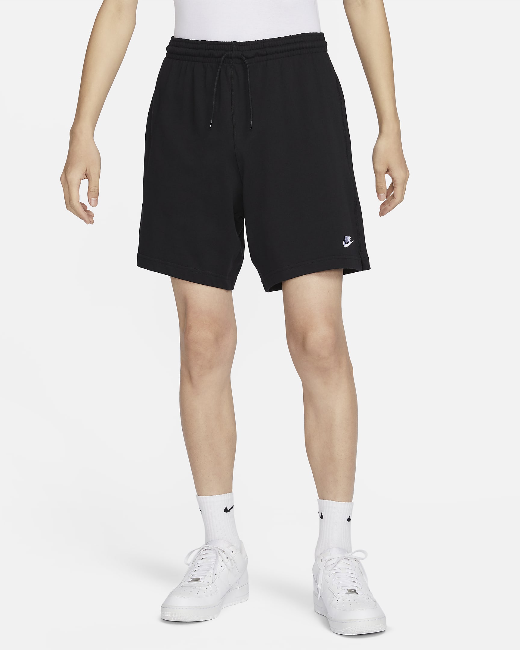 Nike Club Men's Knit Shorts - Black/White