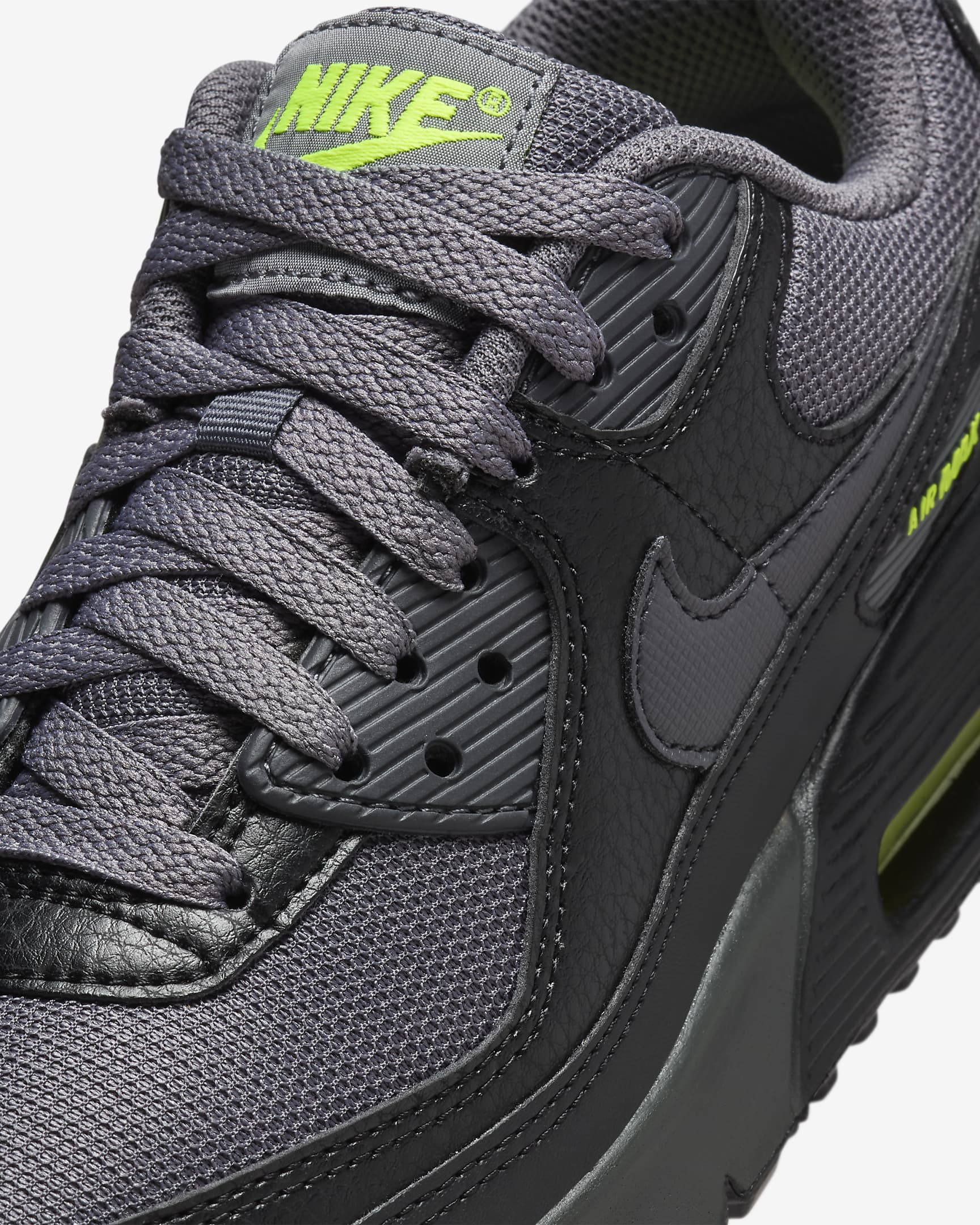 Nike Air Max 90 Next Nature Older Kids' Shoes - Black/Volt/Volt/Dark Grey