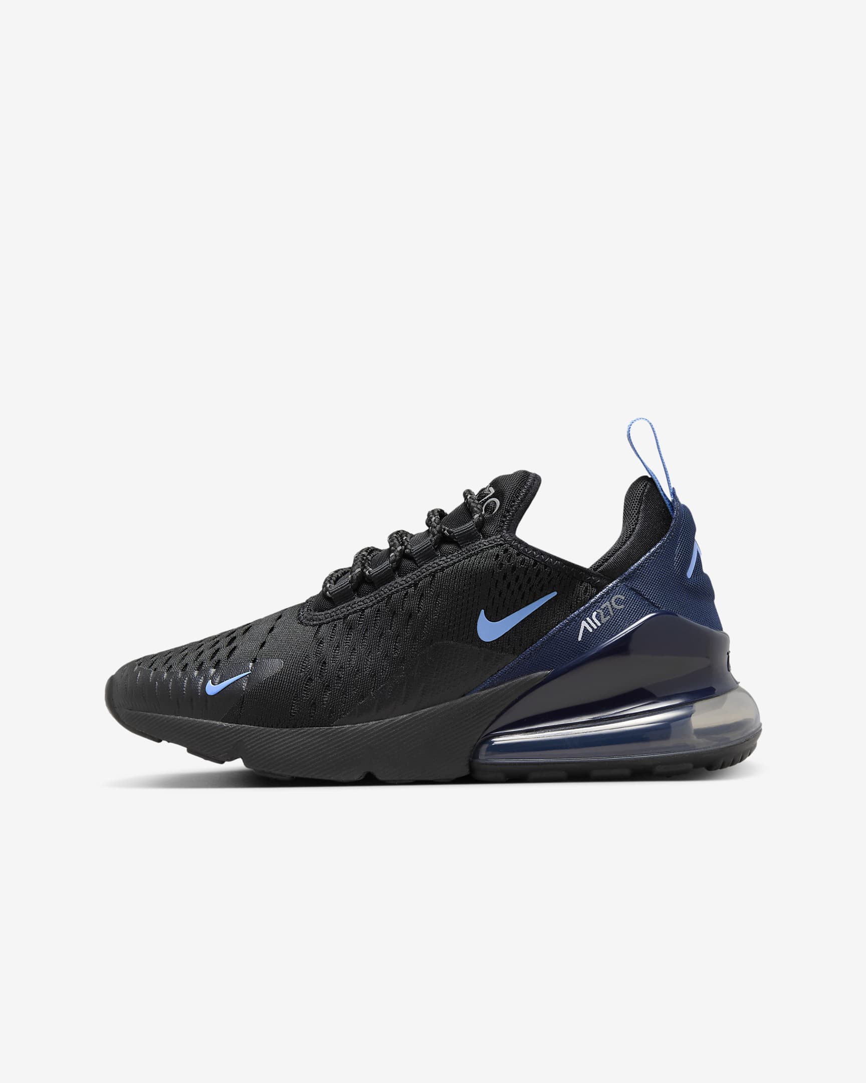 Nike Air Max 270 Older Kids' Shoes - Black/Midnight Navy/Smoke Grey/Royal Pulse