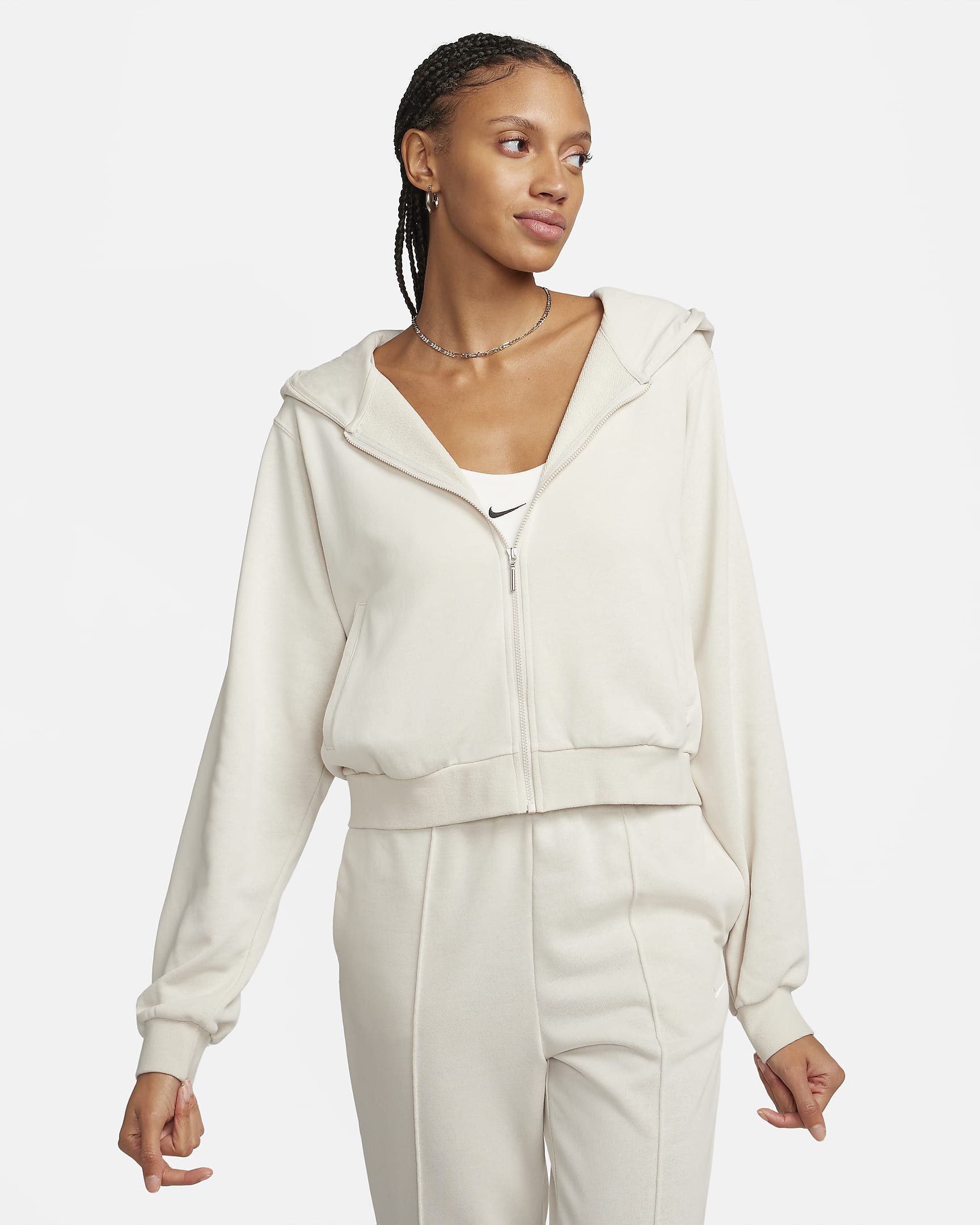 Nike Sportswear Chill Terry Women's Loose Full-Zip French Terry Hoodie ...