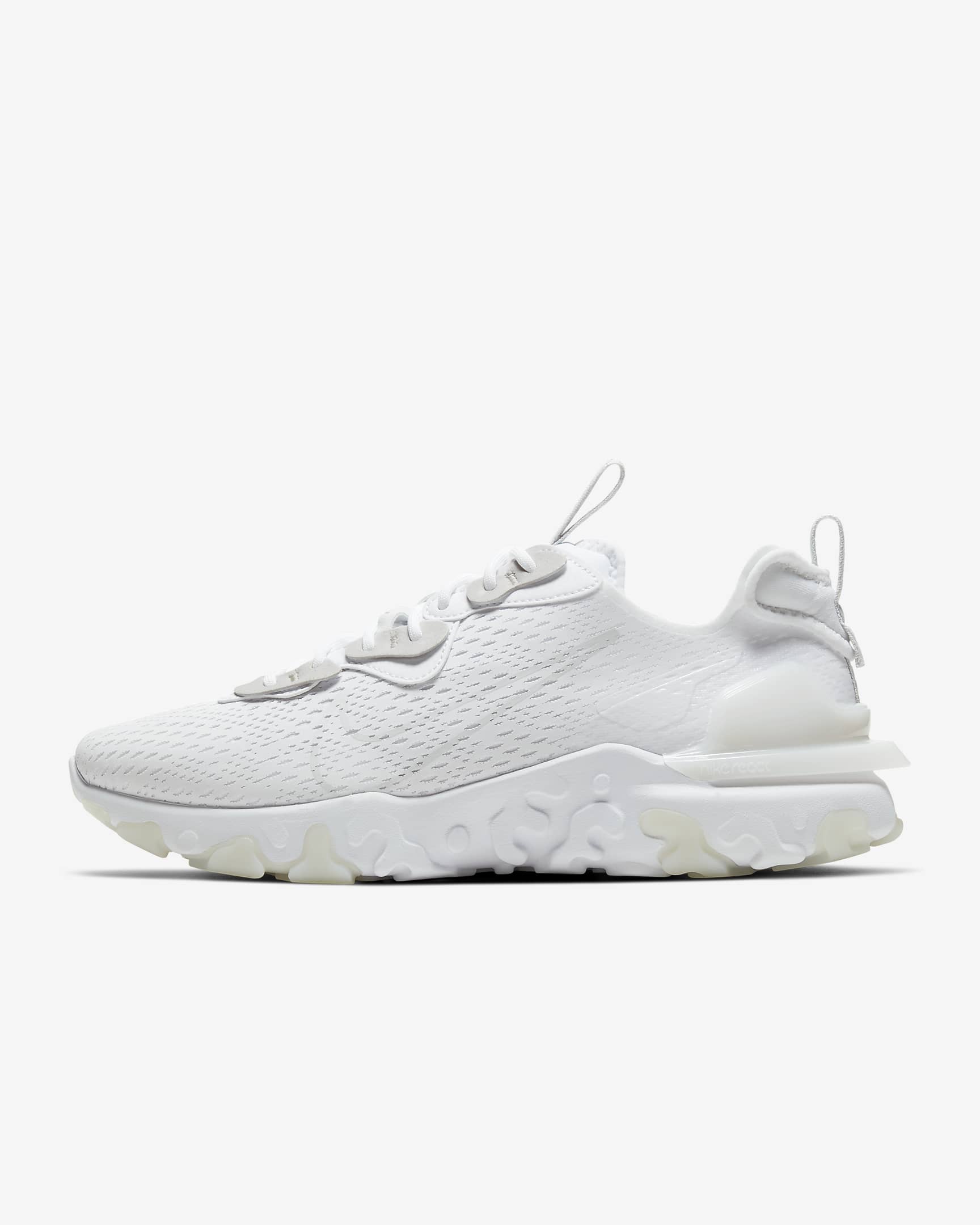 Sapatilhas Nike React Vision para homem - Branco/Branco/Cinzento Smoke claro/Cinzento Smoke claro