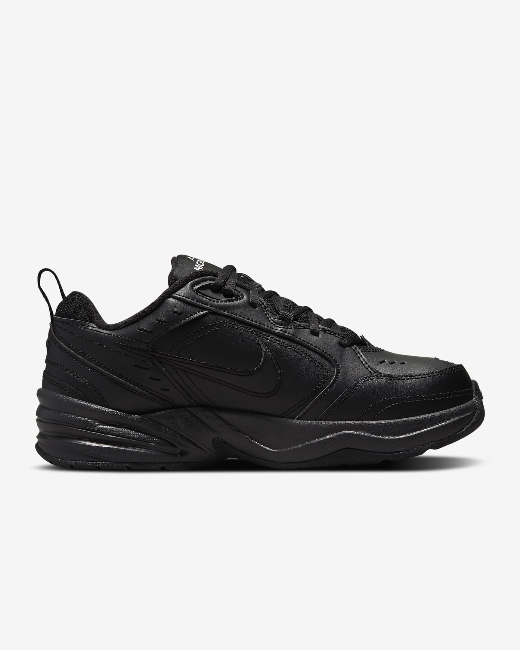 Nike Air Monarch IV-træningssko (ekstra bred) til mænd  - sort/sort