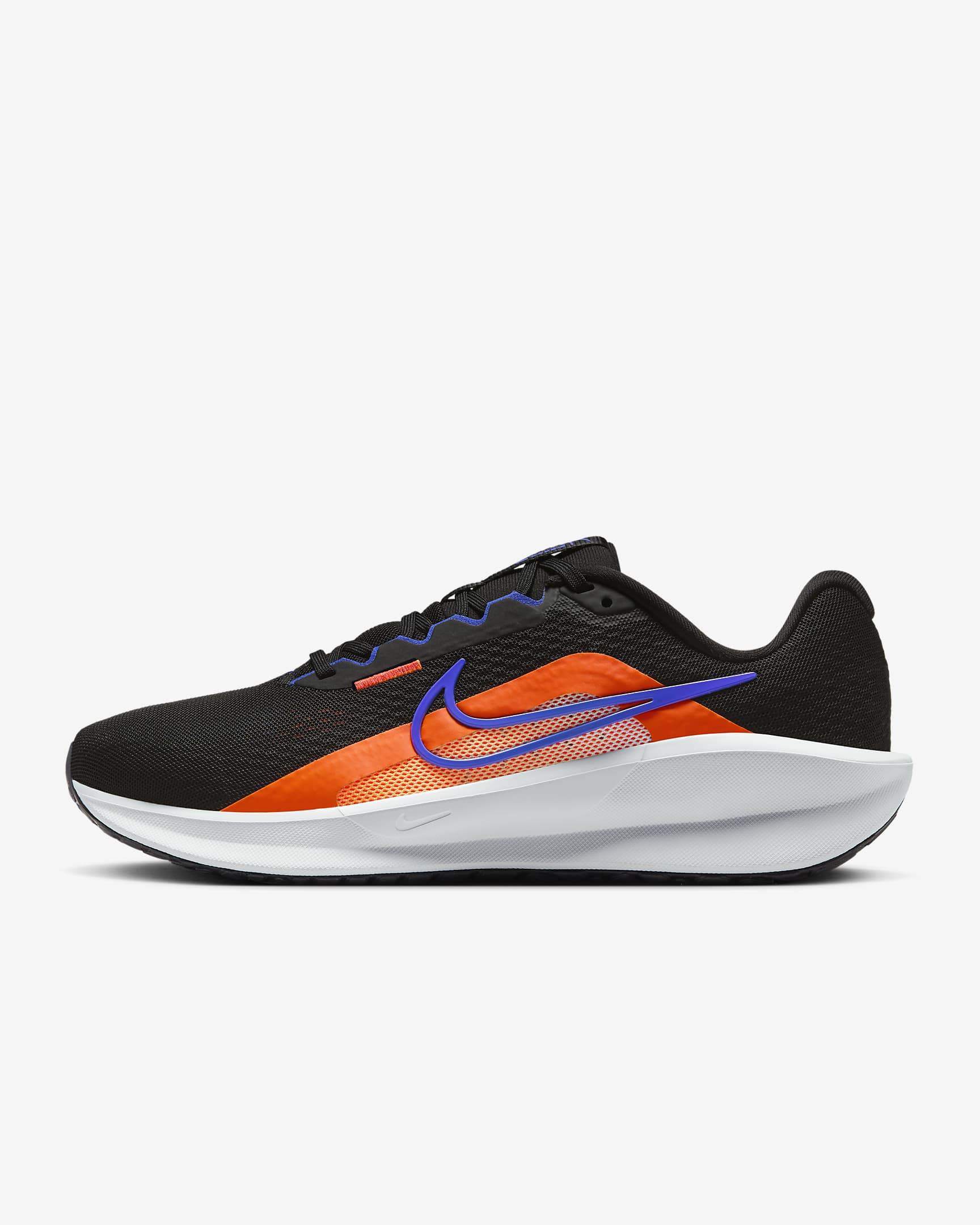 Nike Downshifter 13 男款路跑鞋 - 黑色/Hyper Crimson/Pure Platinum/Astronomy Blue