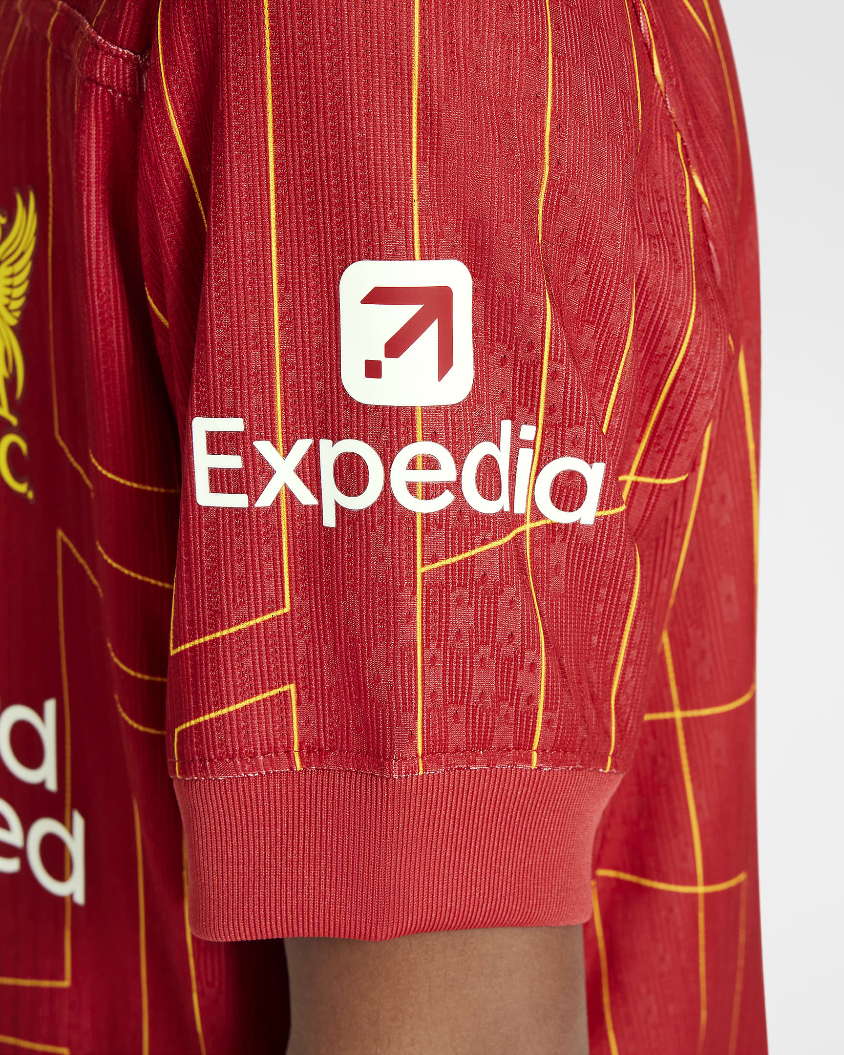 Fotbollströja Liverpool FC 2021/22 Match (hemmaställ) Nike Dri-FIT ADV för ungdom - Gym Red/Vit/Chrome Yellow