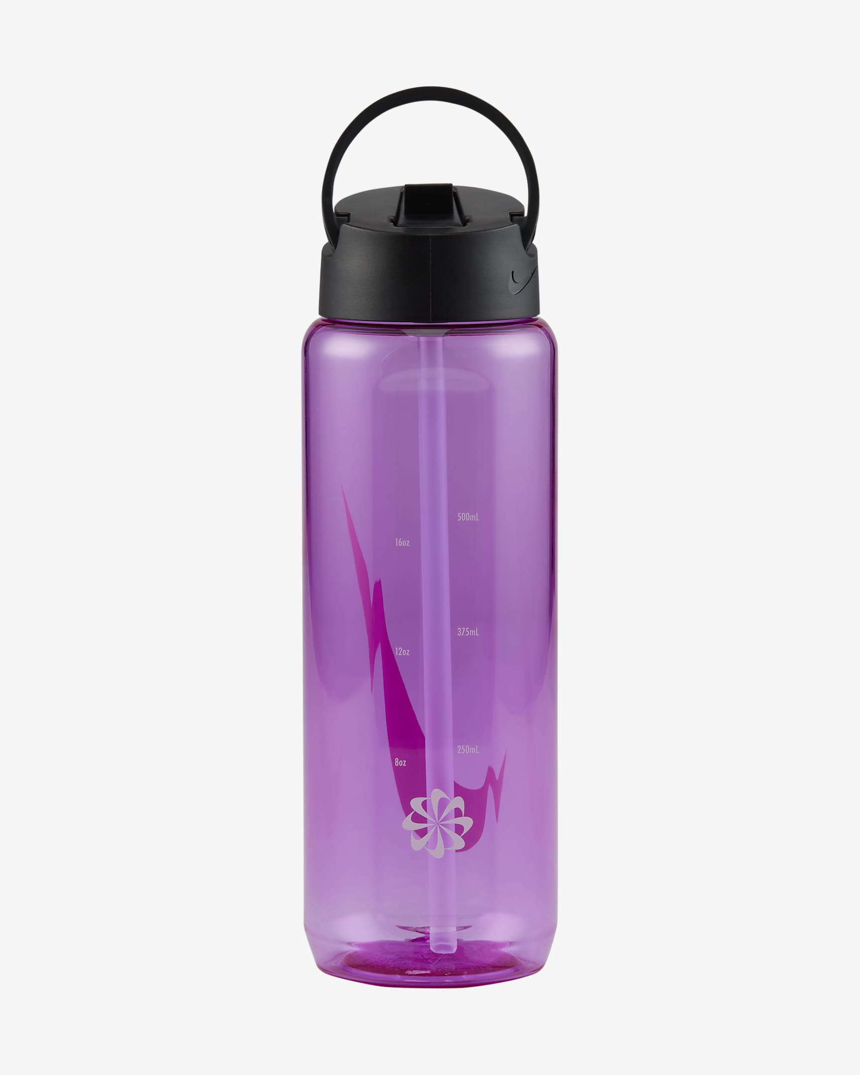 Nike Recharge Straw bidon van tritan (760 ml) - Fire Pink/Zwart/Wit