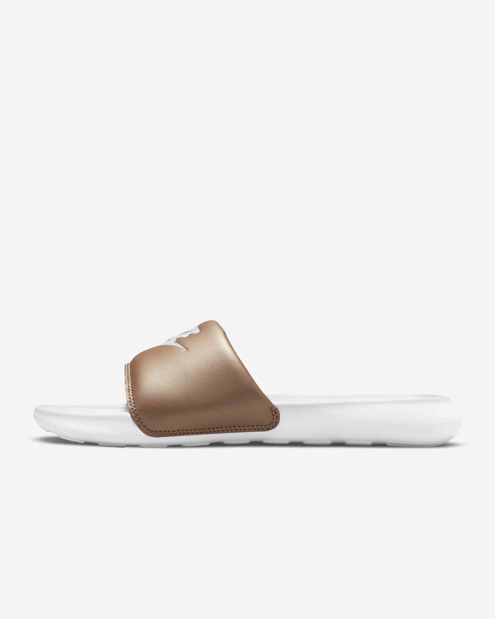 Nike Victori One Women's Slides - Metallic Red Bronze/White/White