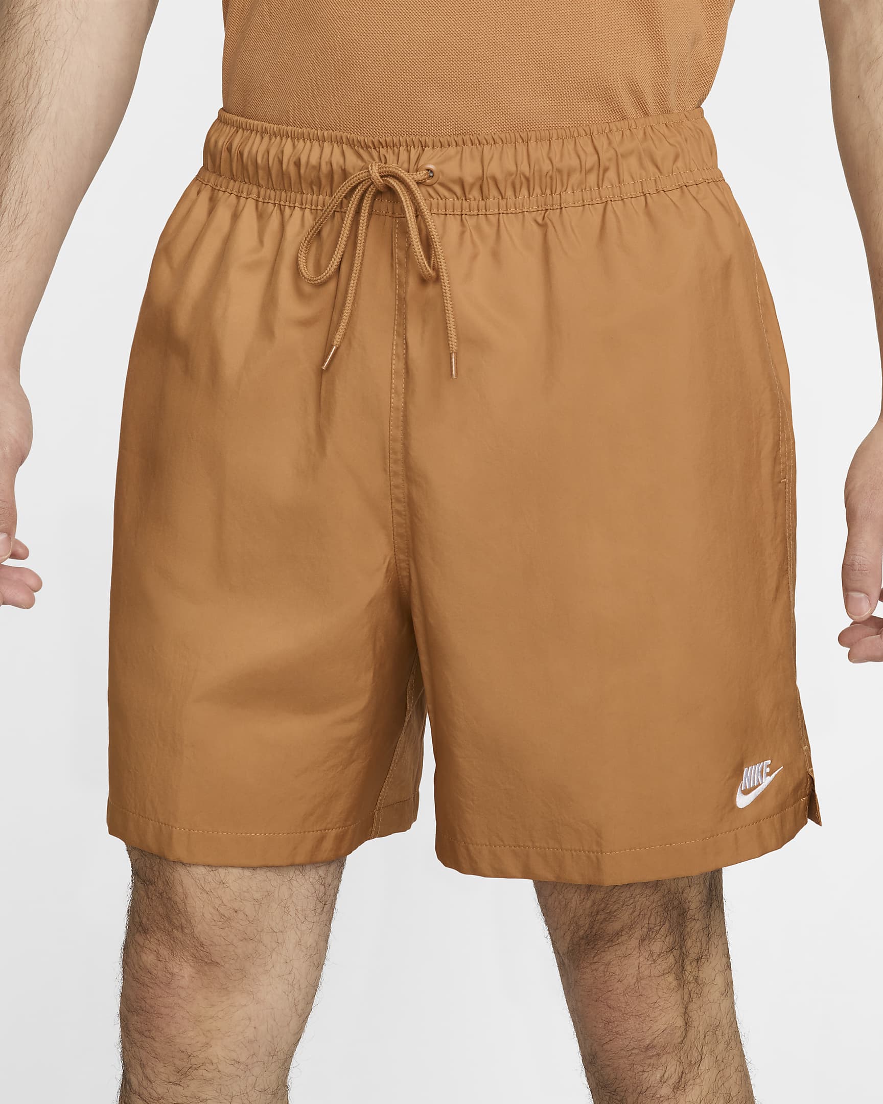 Shorts de tejido Woven Flow para hombre Nike Club - Lino/Blanco