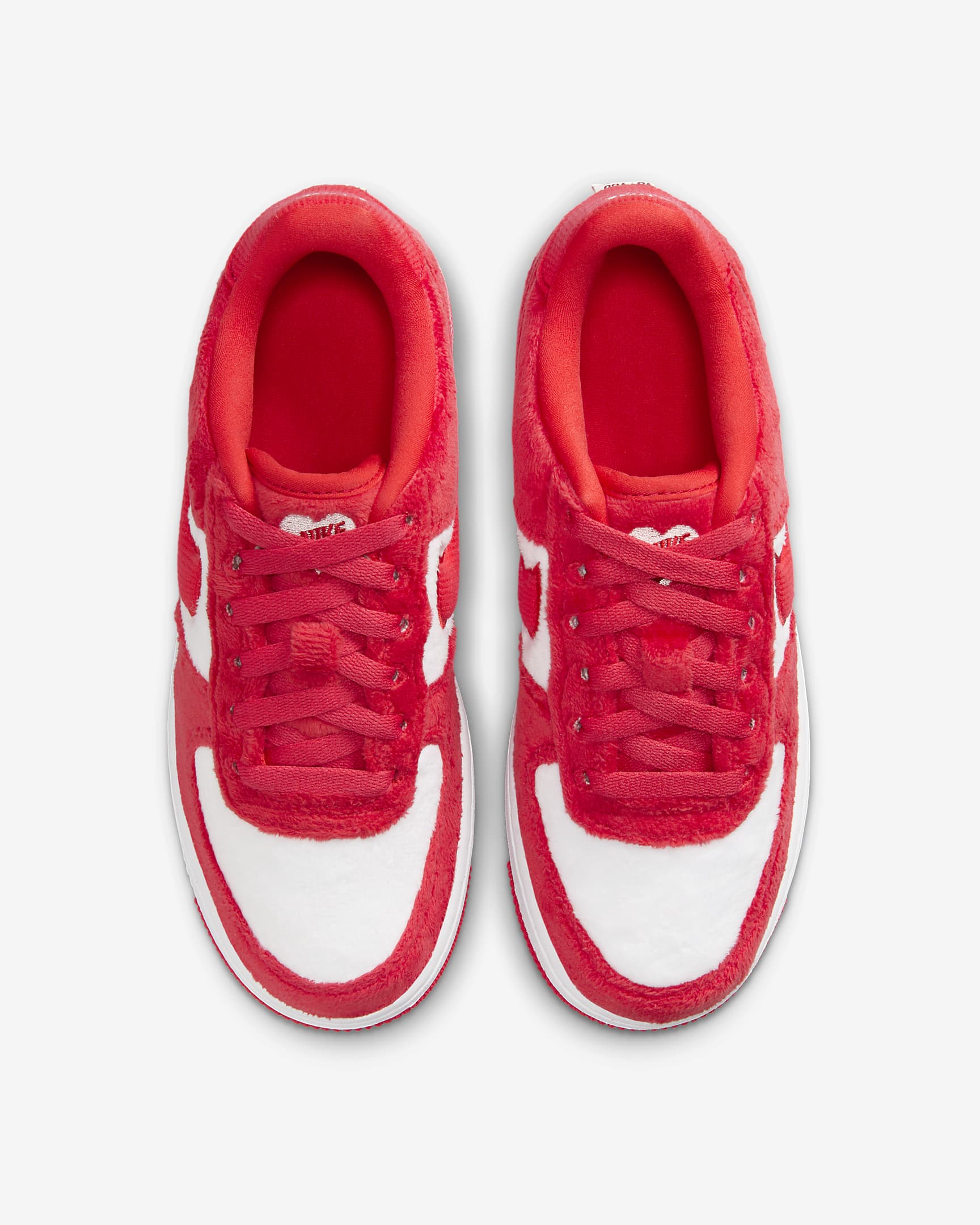 Nike Air Force 1 Older Kids' Shoes - Fire Red/White/Pink Foam/Light Crimson