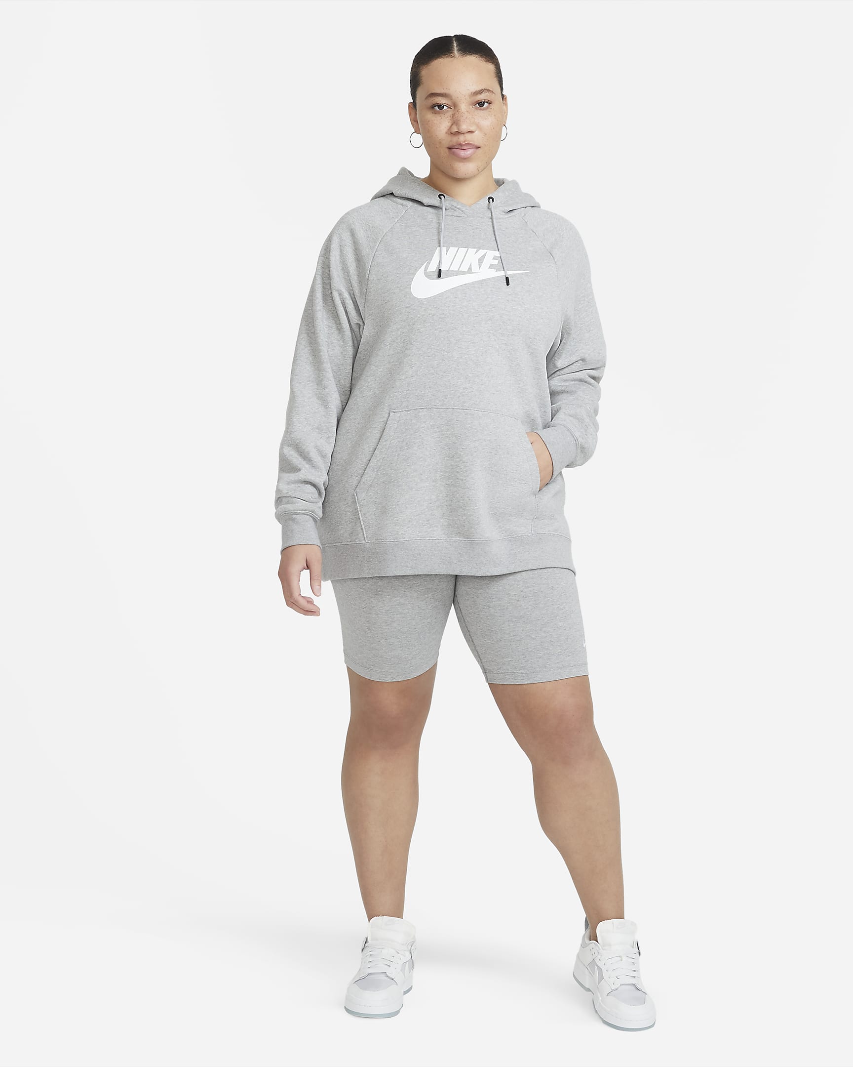 Nike Sportswear Essential Womens Hoodie Plus Size Nike Lu