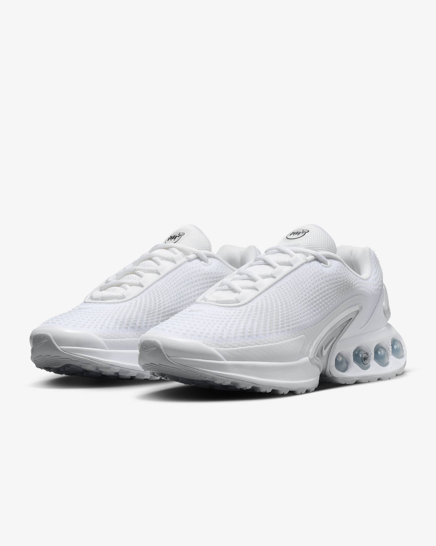 Nike Air Max Dn Shoes - White/White/Metallic Silver/White