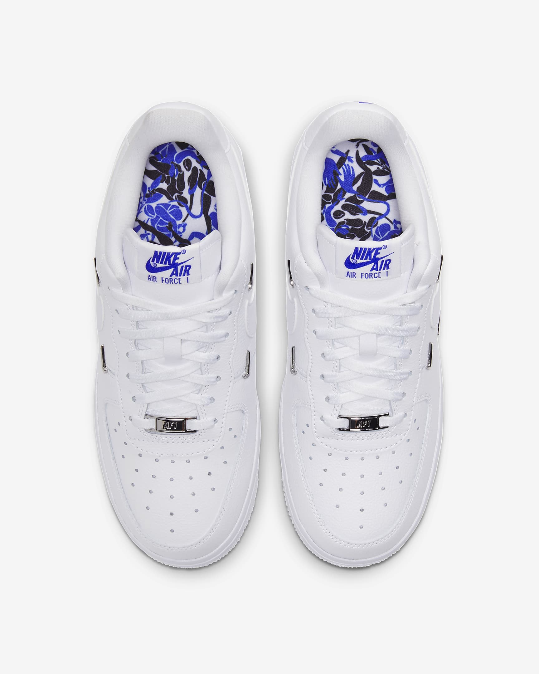 Chaussure Nike Air Force 1 '07 LX pour Femme - Blanc/Hyper Royal/Noir/Blanc