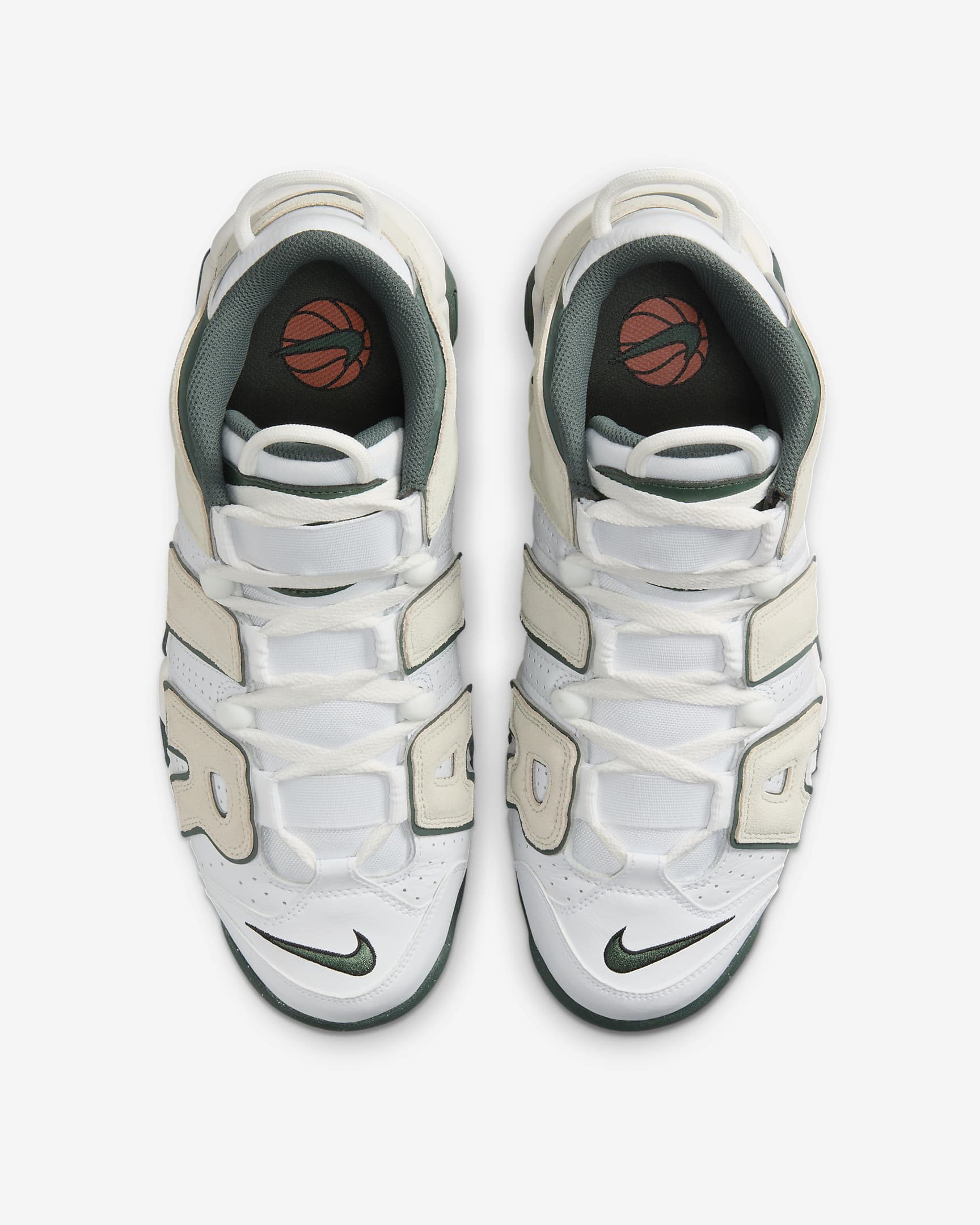 Tenis para hombre Nike Air More Uptempo '96 - Blanco/Verde vintage/Blanco cumbre/Mar de cristal