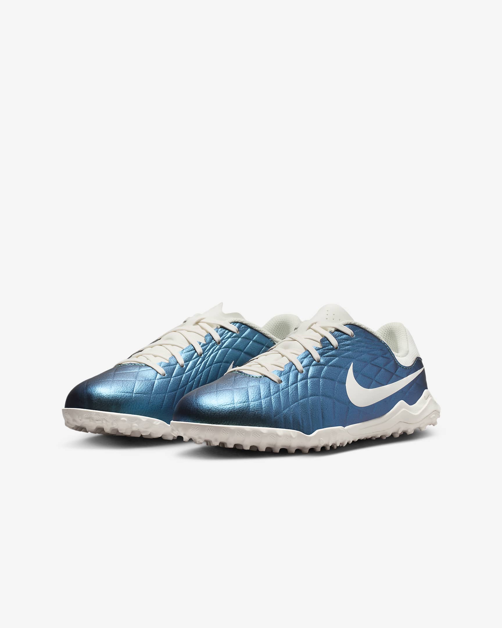 Nike Jr. Tiempo Emerald Legend 10 Academy TF alacsony szárú futballcipő gyerekeknek/nagyobb gyerekeknek - Dark Atomic Teal/Sail