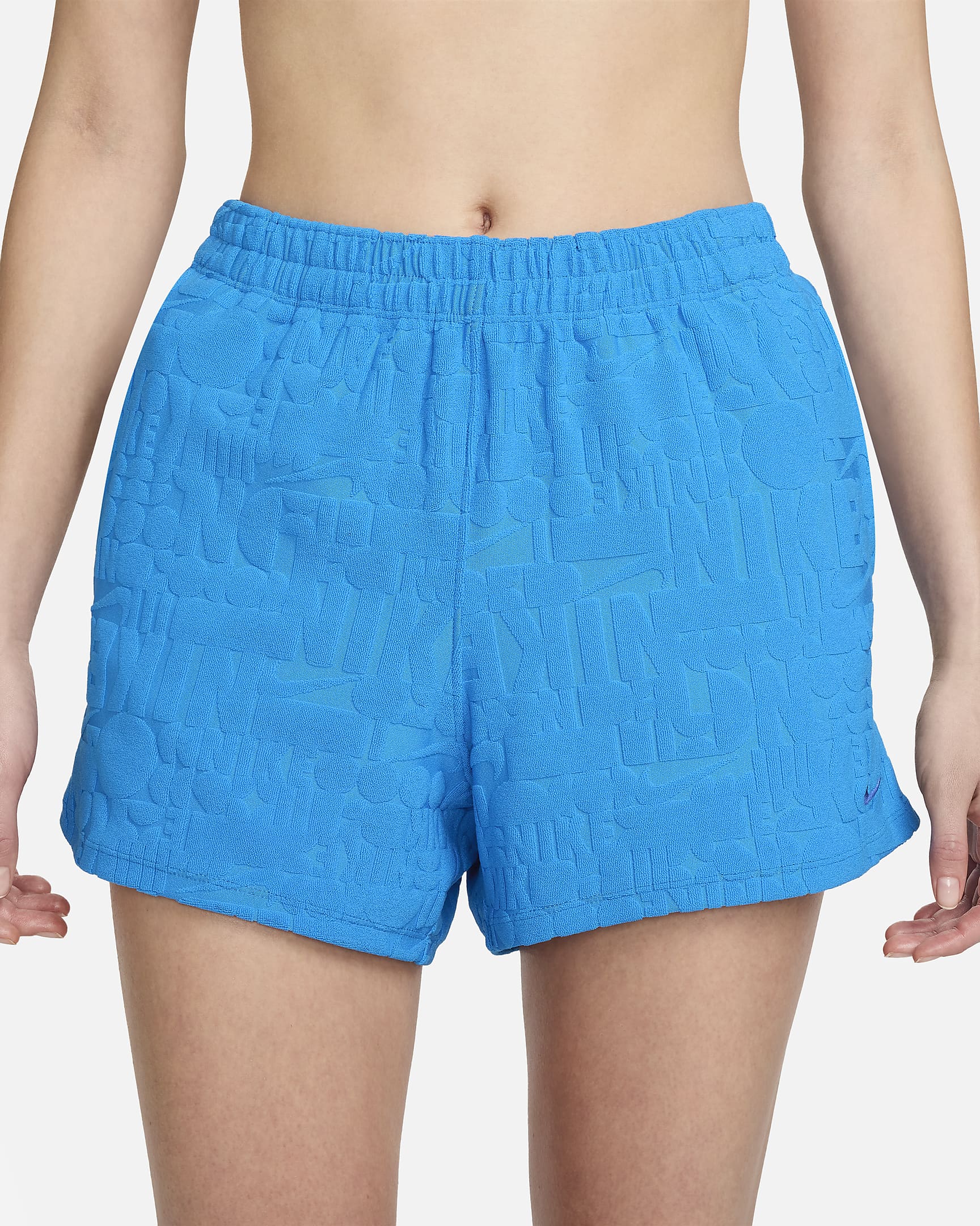 Shorts para salida de baño para mujer Nike Swim Retro Flow - Azul foto