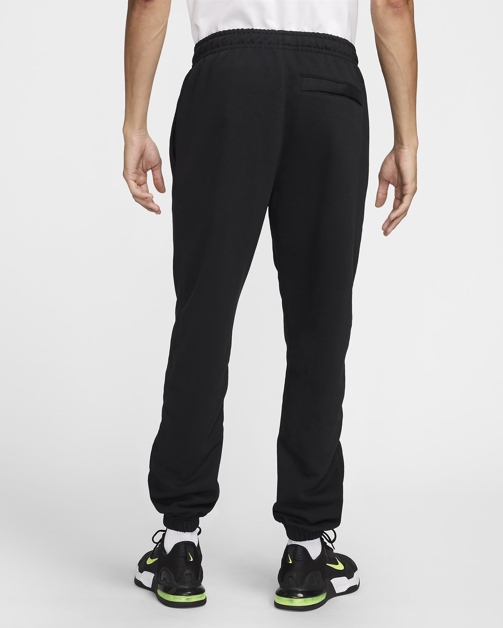 Nike Swoosh Men's Dri-FIT Fleece Fitness Joggers - Black/Black