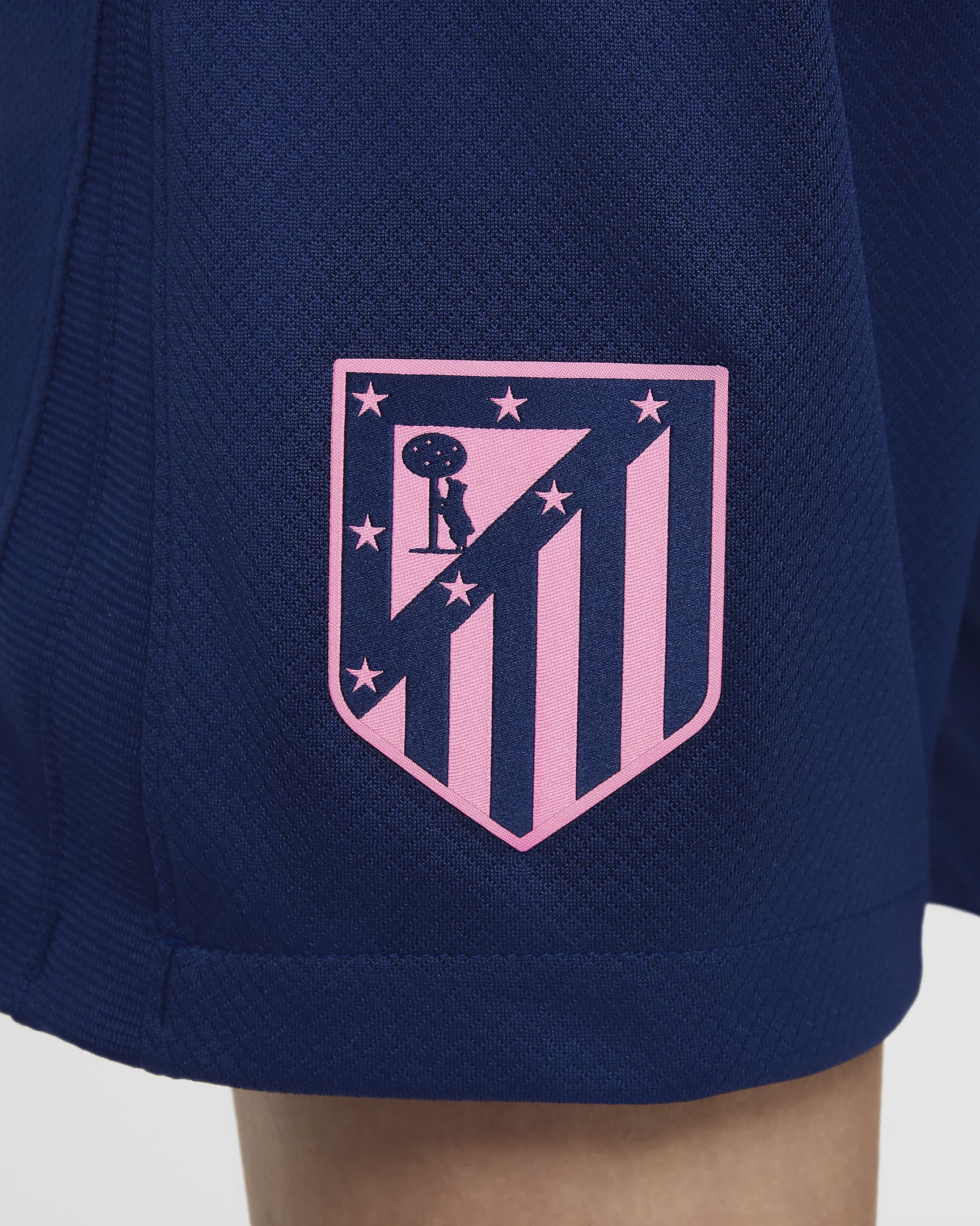 Atlético Madrid 2024/25 Stadium Third Nike Replika-Fußballshorts mit Dri-FIT-Technologie (ältere Kinder) - Blue Void/Pink Glow