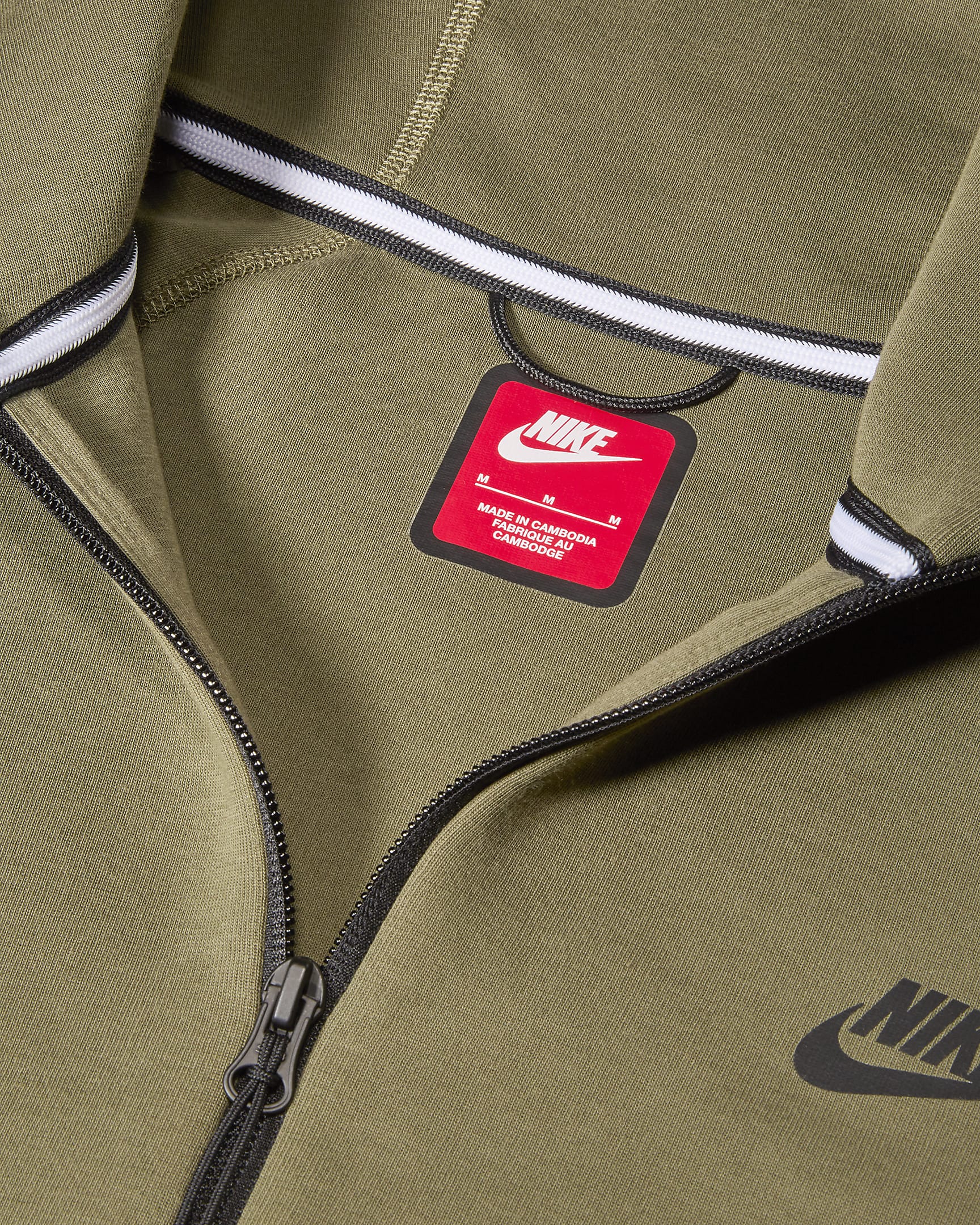 Nike Sportswear Tech Fleece Windrunner Men's Full-Zip Hoodie - Neutral Olive/Medium Olive/Black