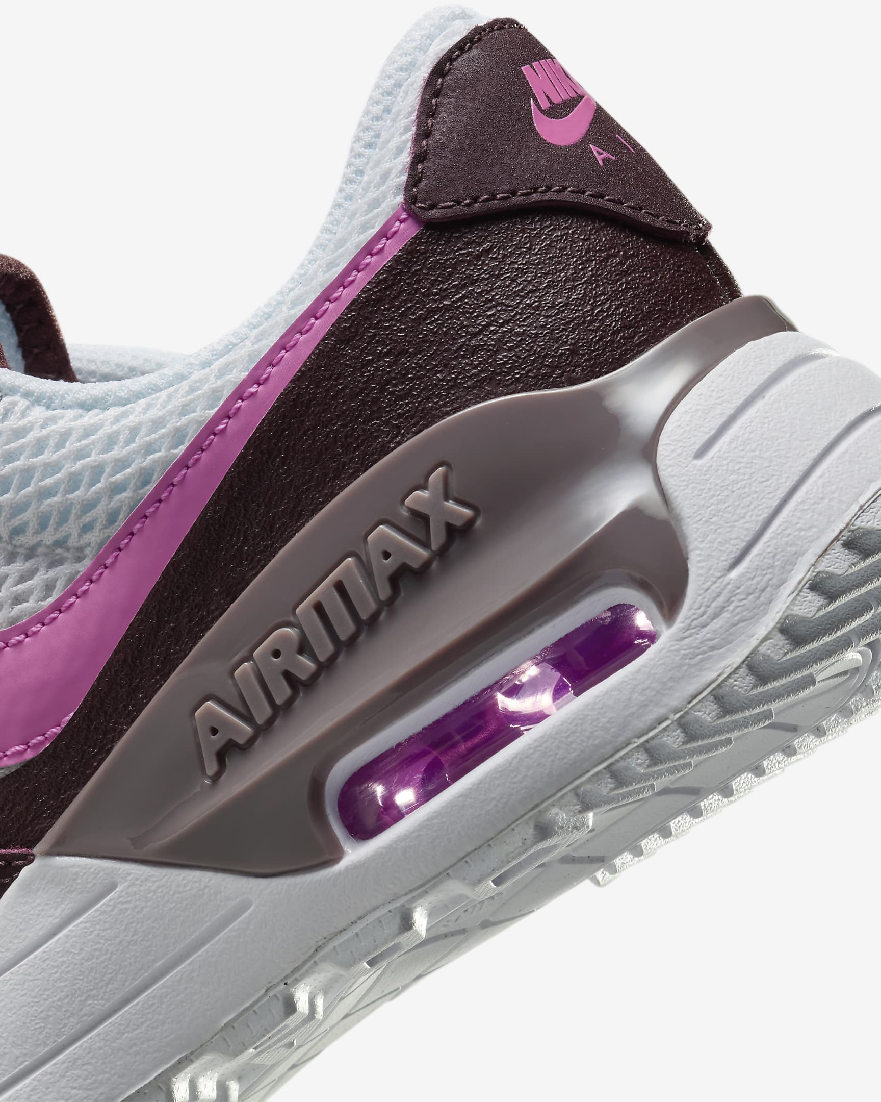 Nike Air Max SYSTM Older Kids' Shoes - White/Burgundy Crush/Violet Ore/Playful Pink