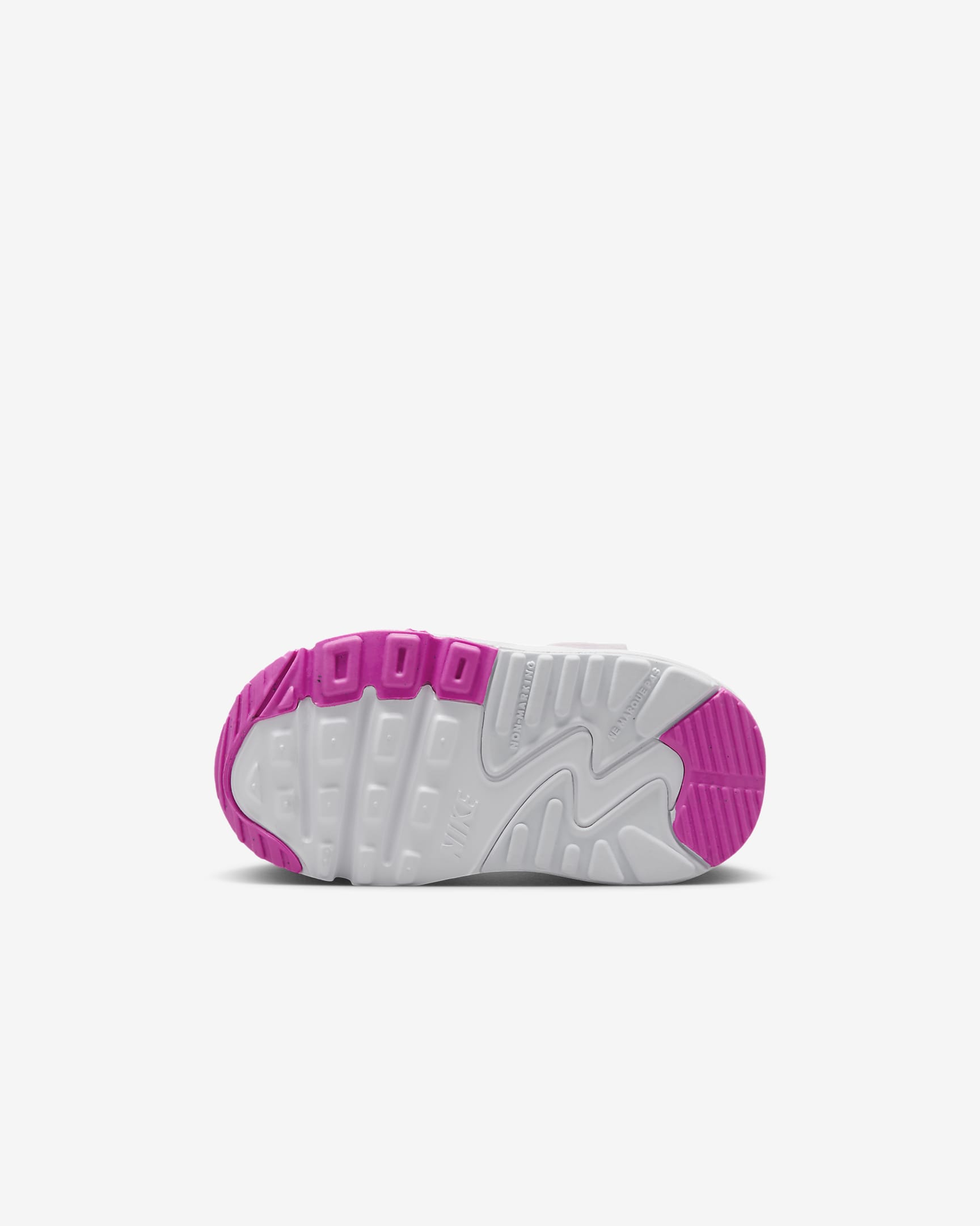 Nike Air Max 90 EasyOn Schuh für Babys und Kleinkinder - Weiß/Laser Fuchsia