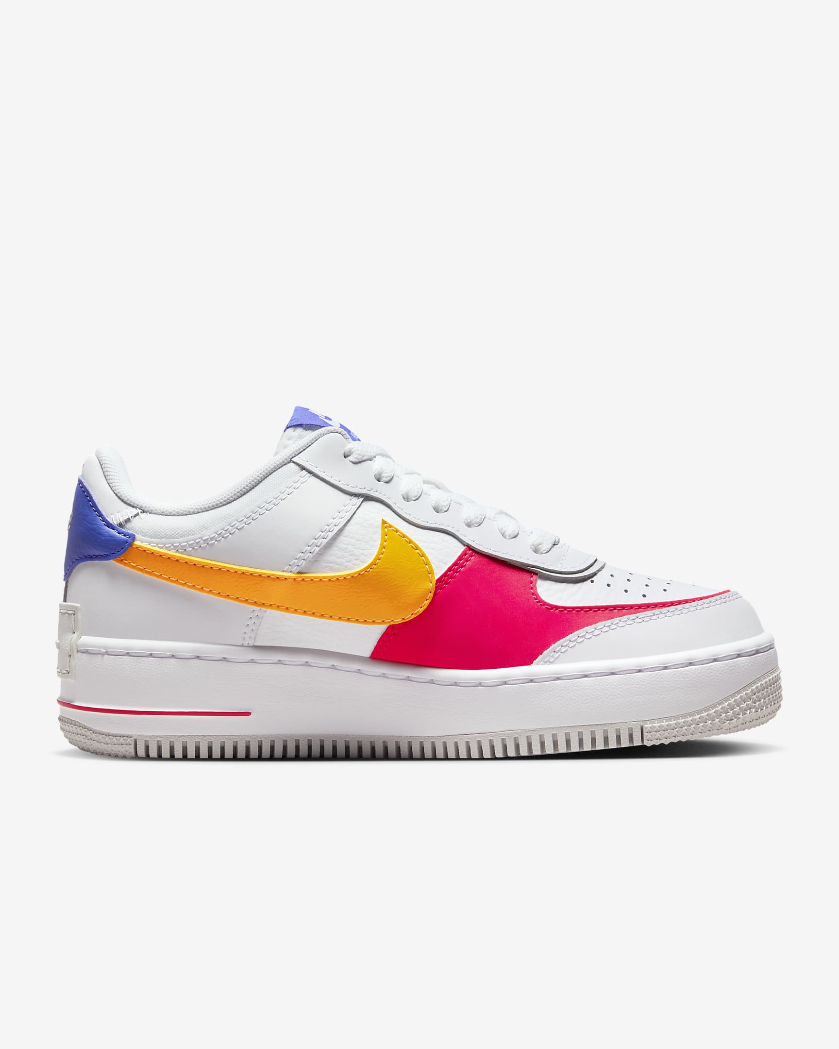 Calzado para mujer Nike Air Force 1 Shadow - Blanco/Rojo sirena/Polvo fotón/Reloj de sol