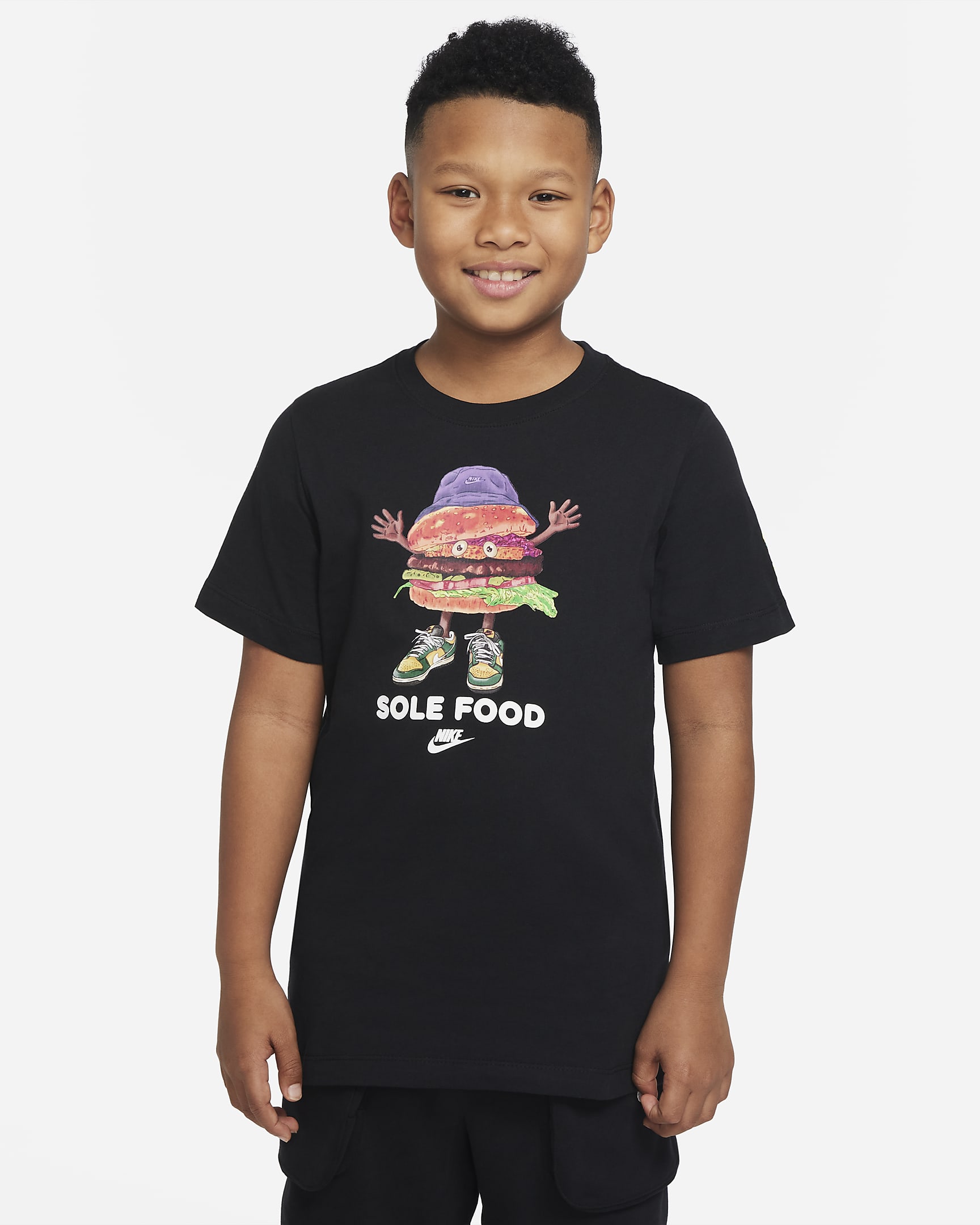 Nike Sportswear Big Kids' T-Shirt - Black