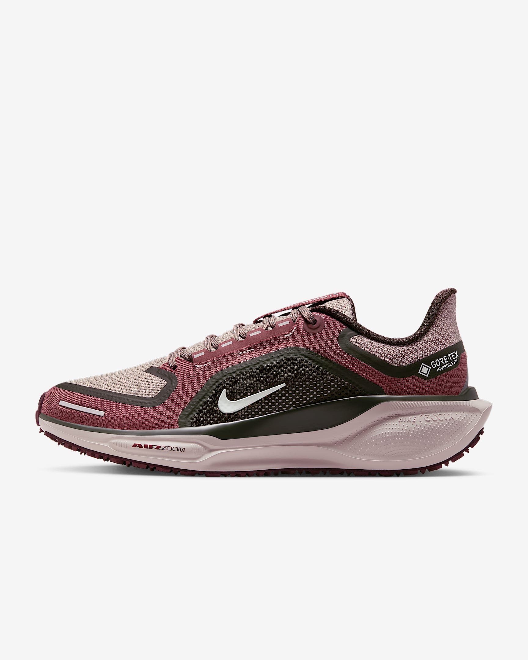 Nike Pegasus 41 GORE-TEX Su Geçirmez Kadın Yol Koşu Ayakkabısı - Malt/Sequoia/Red Sepia/Barely Green