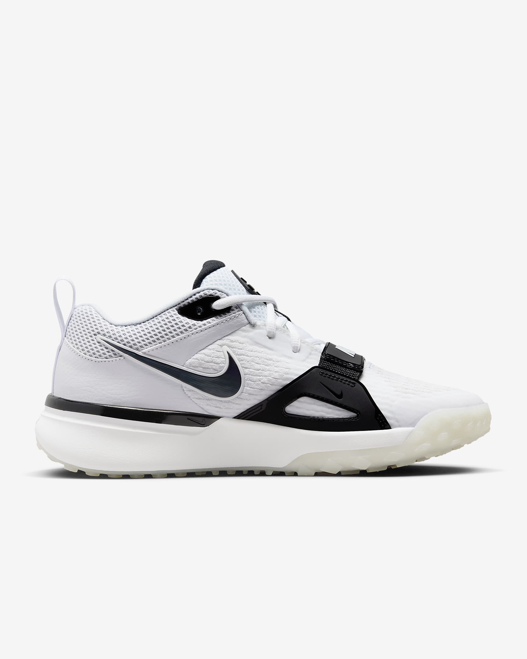 Tenis de béisbol para hombre Nike Air Zoom Diamond Elite Turf - Blanco/Platino puro/Carmesí brillante/Negro