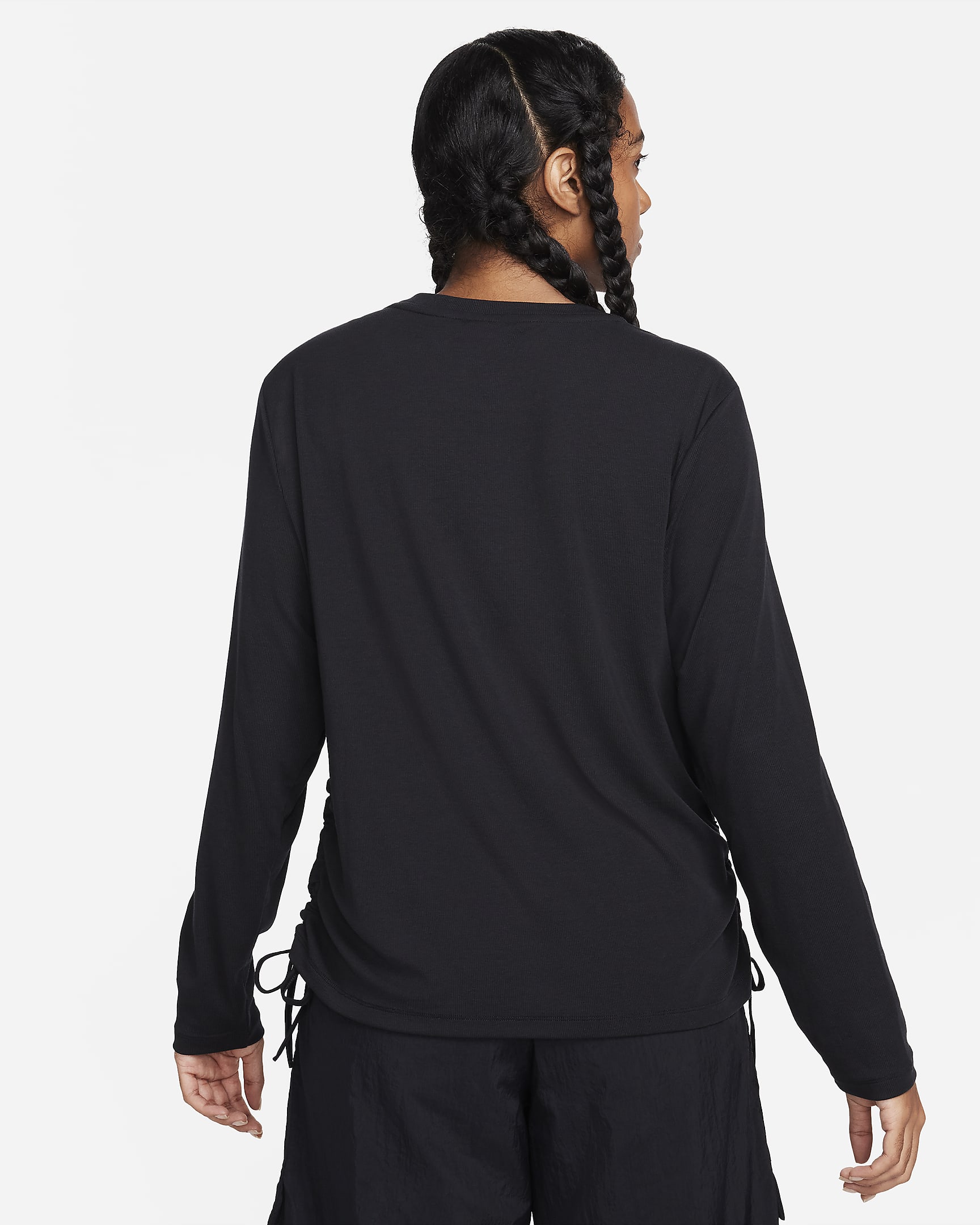 Nike Sportswear Essential Women's Ribbed LongSleeve Mod Crop Top (Plus