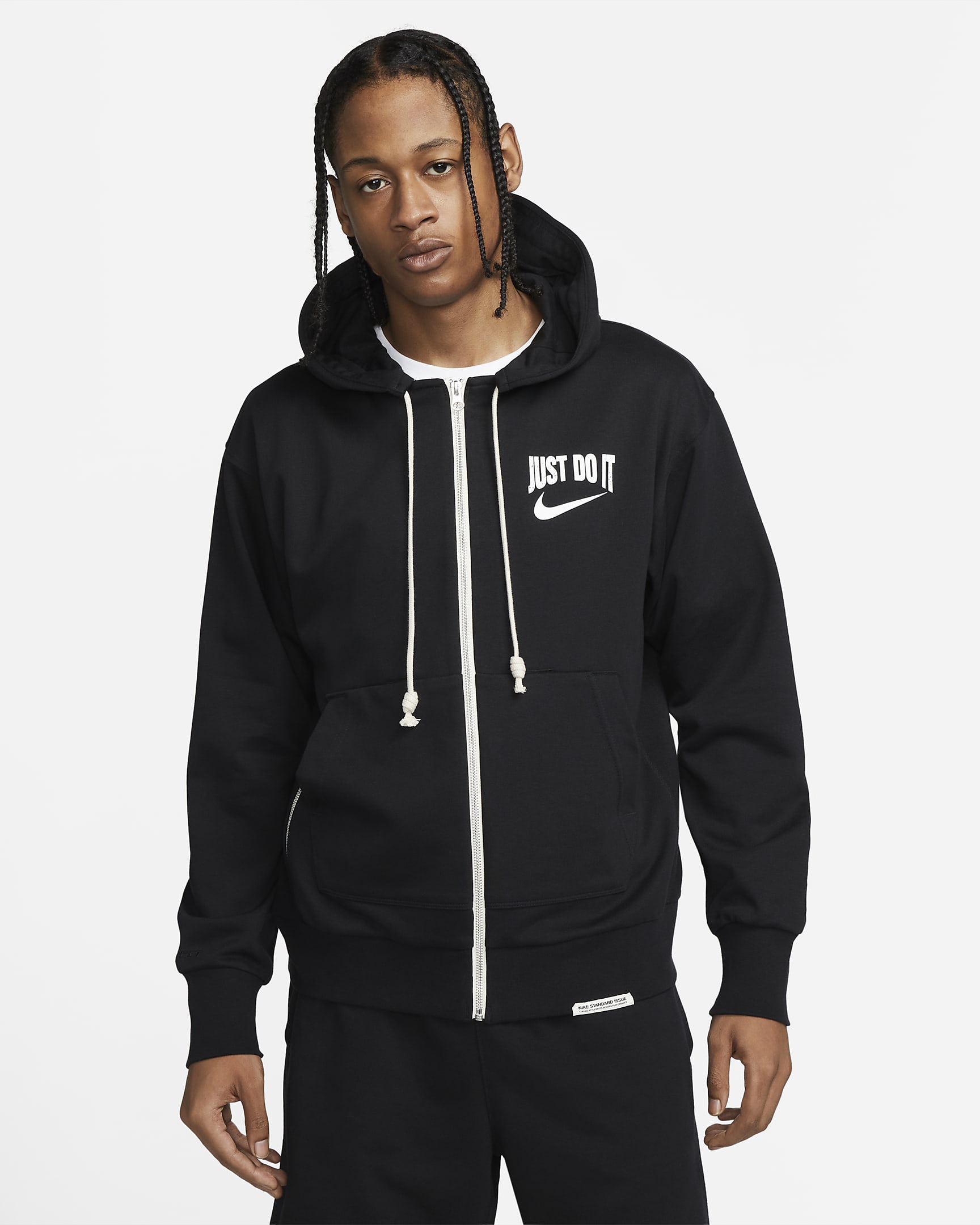 Nike DriFIT Standard Issue Men's FullZip Basketball Hoodie. Nike NL