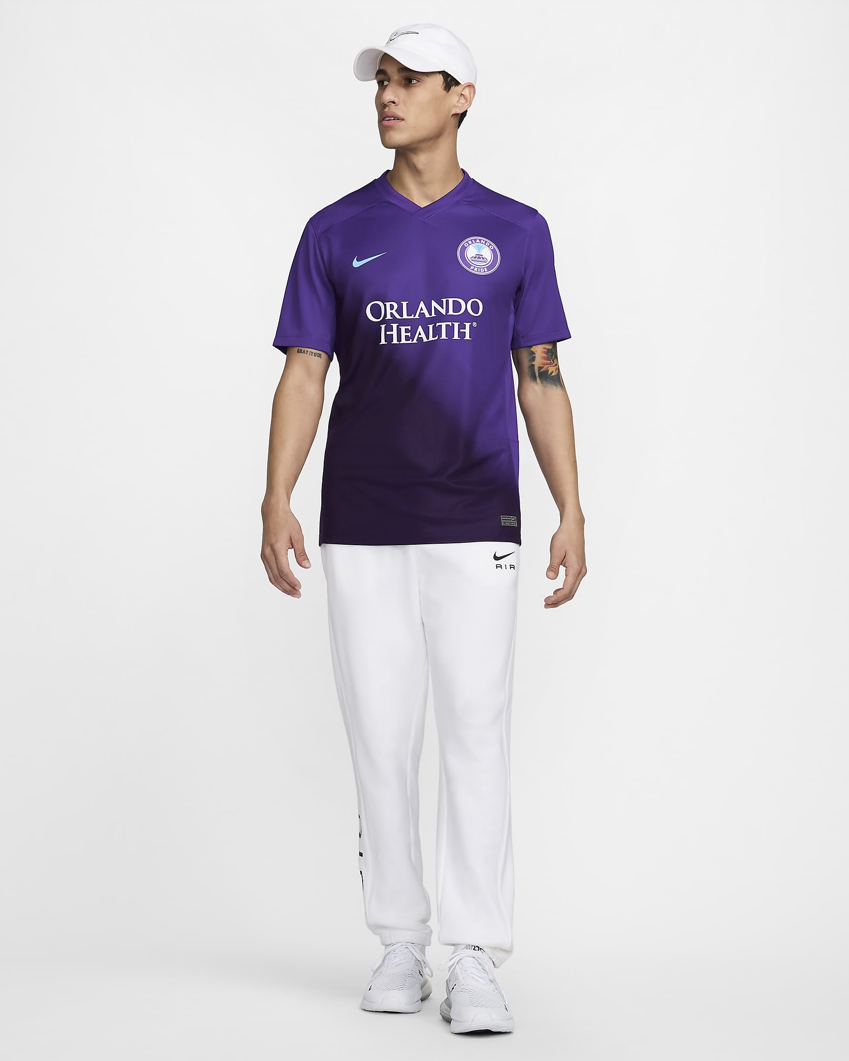 Jersey Nike Dri-FIT de la NWSL replica del Orlando Pride visitante 2024 Stadium para hombre - Morado cancha