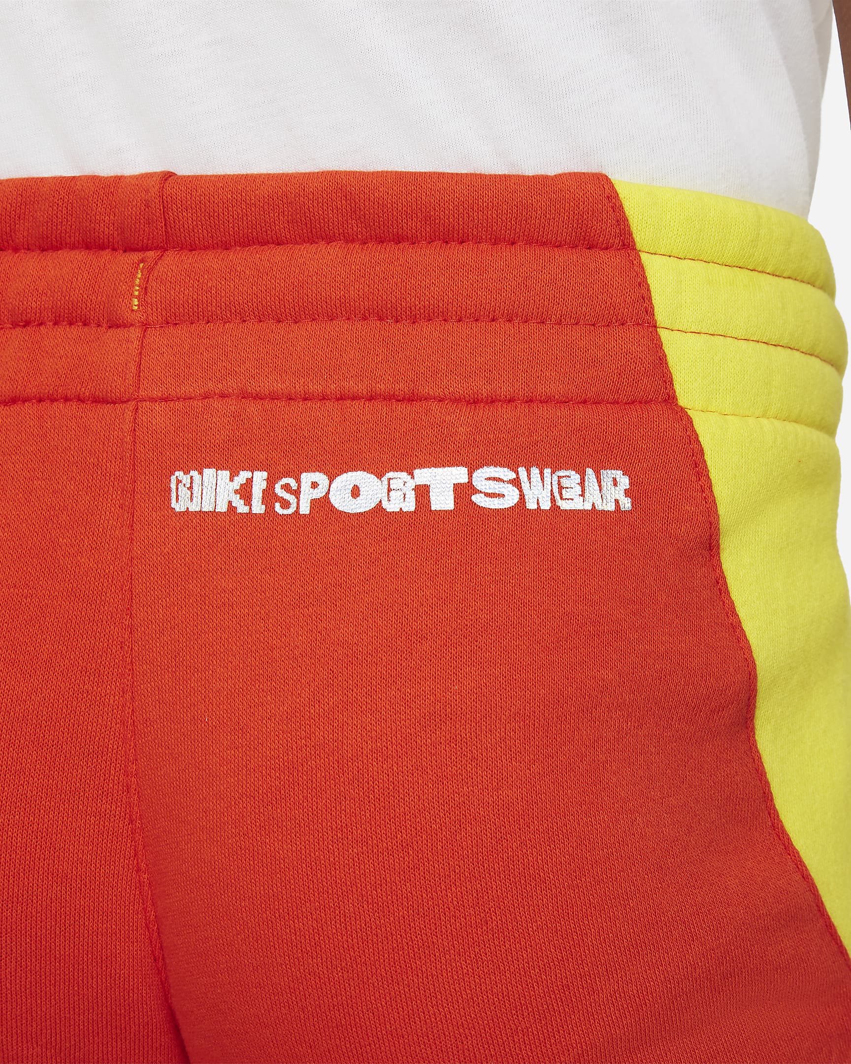 Nike Sportswear Club Big Kids' Joggers - Habanero Red/Yellow Strike/Light Photo Blue