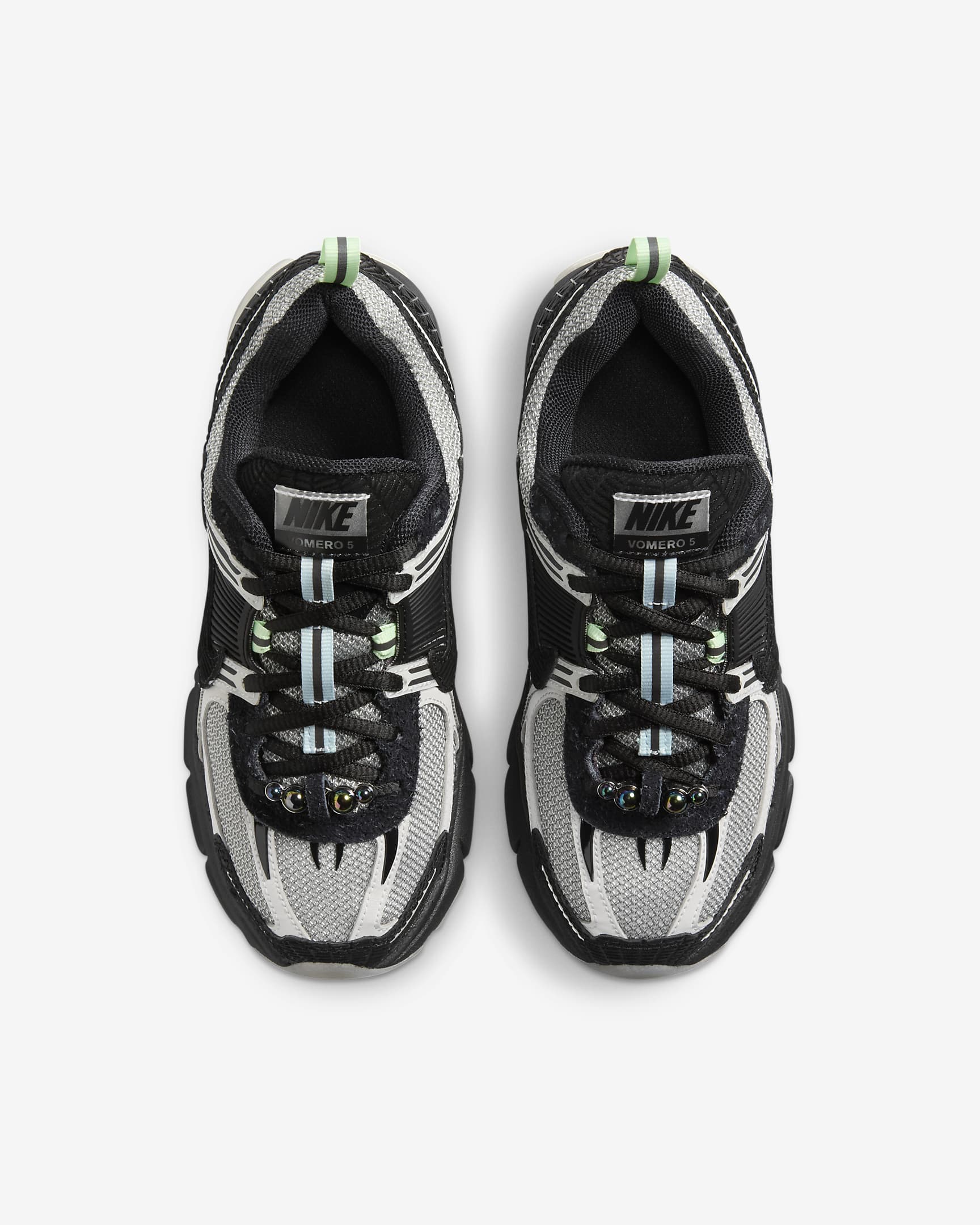 Nike Vomero 5 Big Kids' Shoes - Photon Dust/Black/Vapor Green/Black