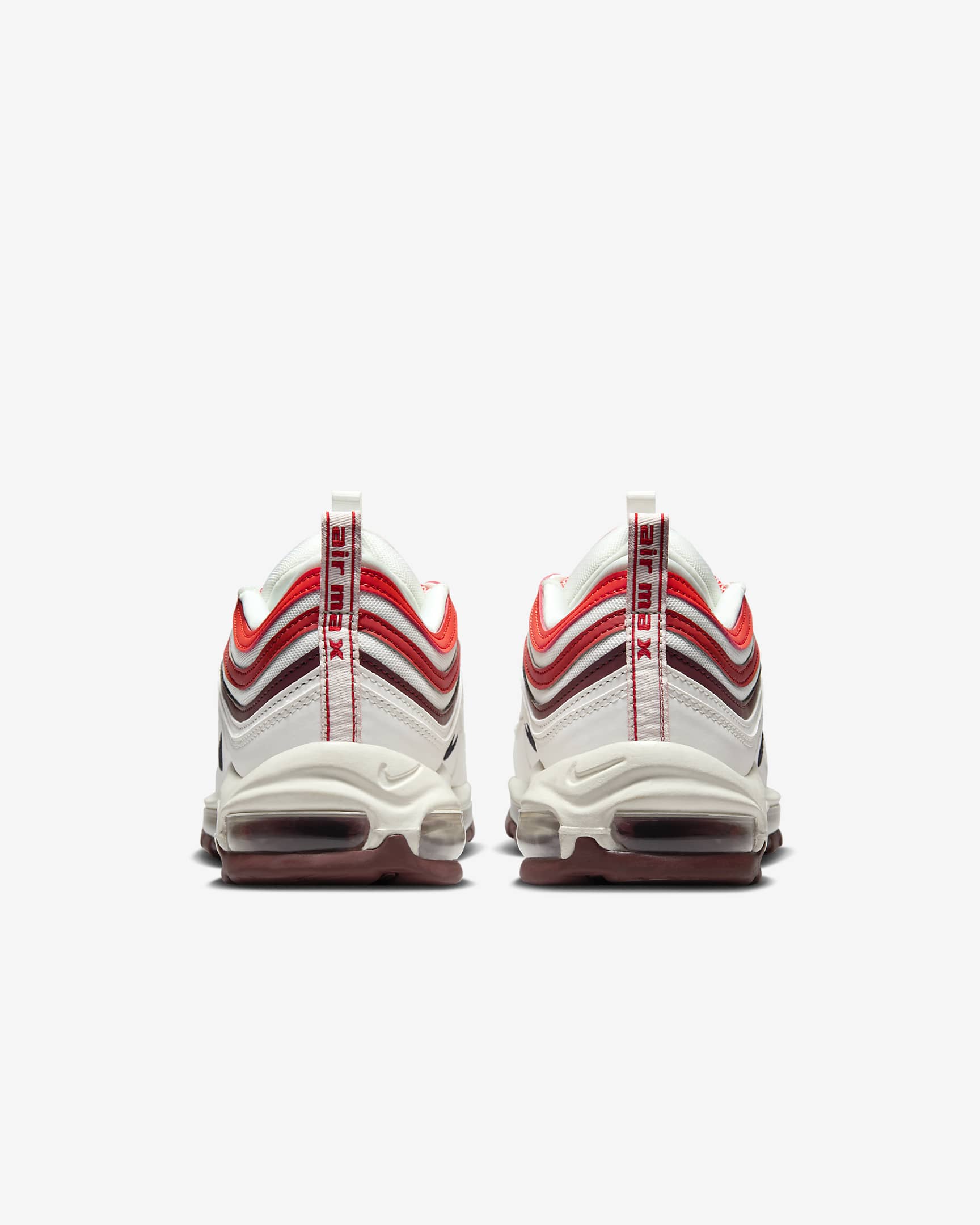 Nike Air Max 97 男鞋 - Summit White/Dark Team Red/Dragon Red/黑色