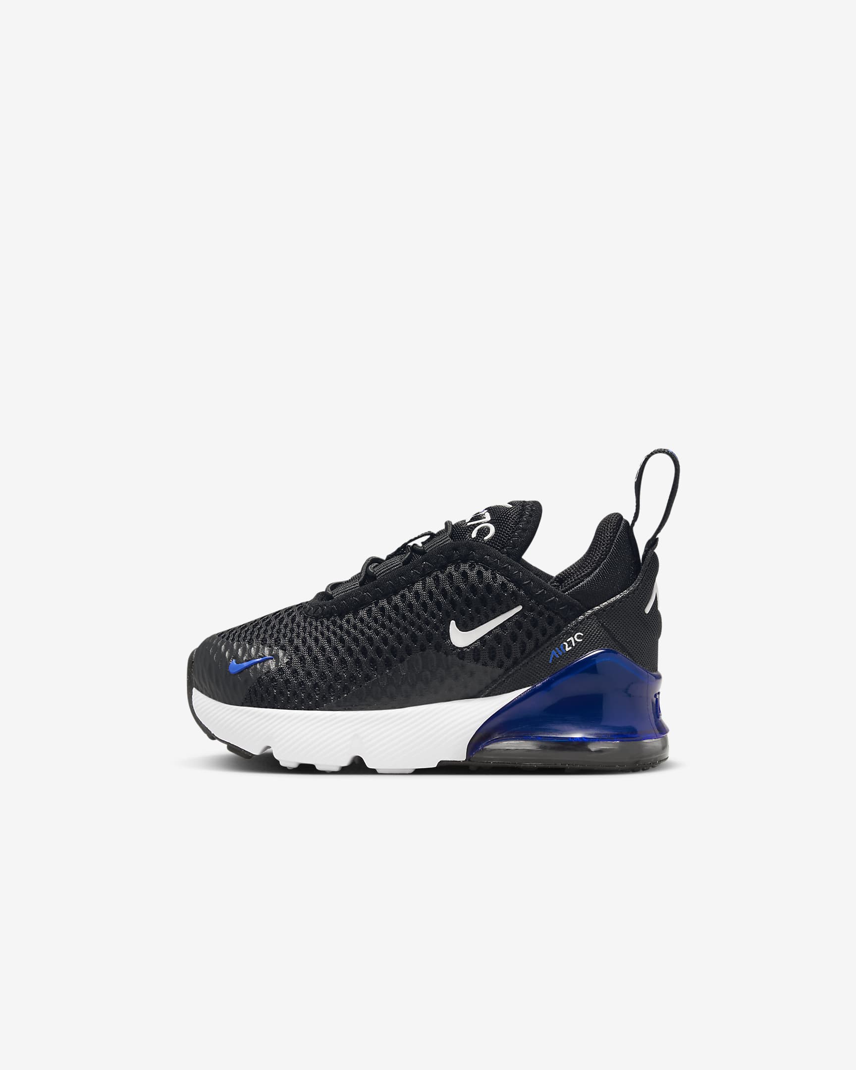 Sapatilhas Nike Air Max 270 para bebé - Preto/Azul Racer/Cinzento escuro/Branco