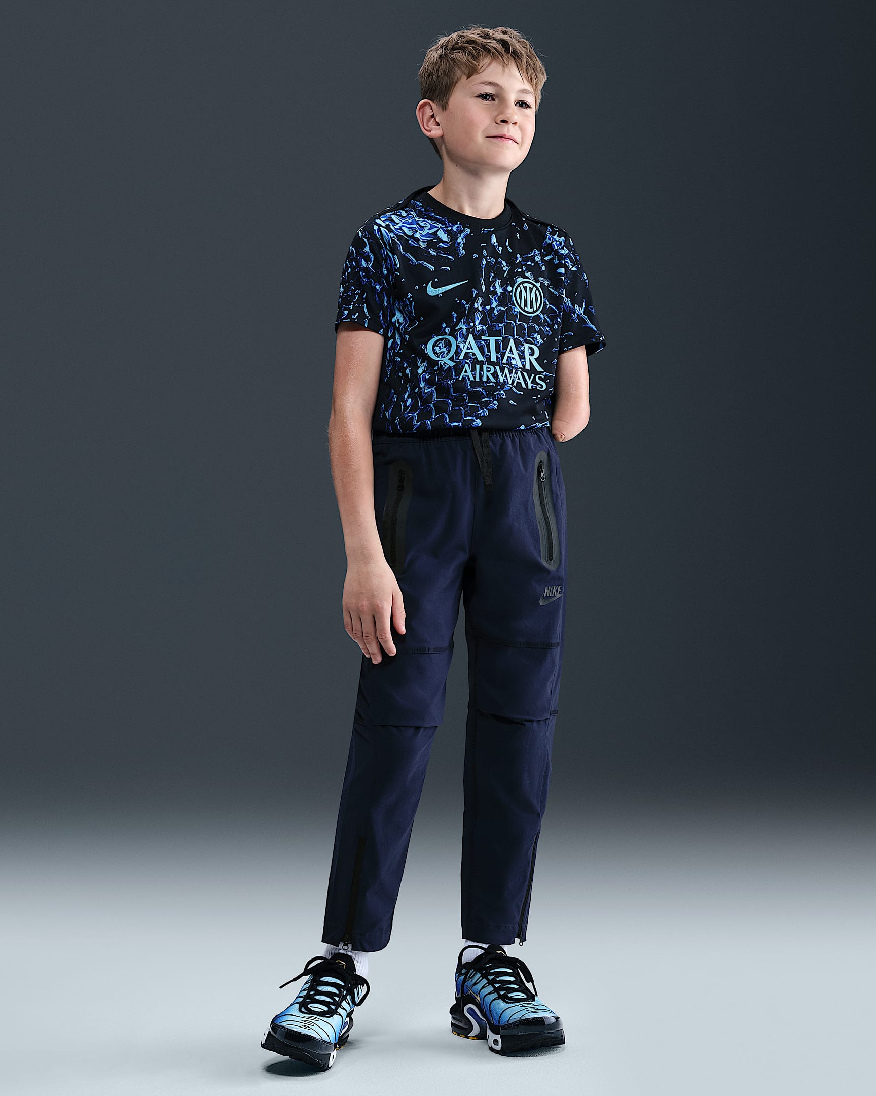 Nike Tech Webhose (ältere Kinder, Jungen) - Obsidian/Schwarz