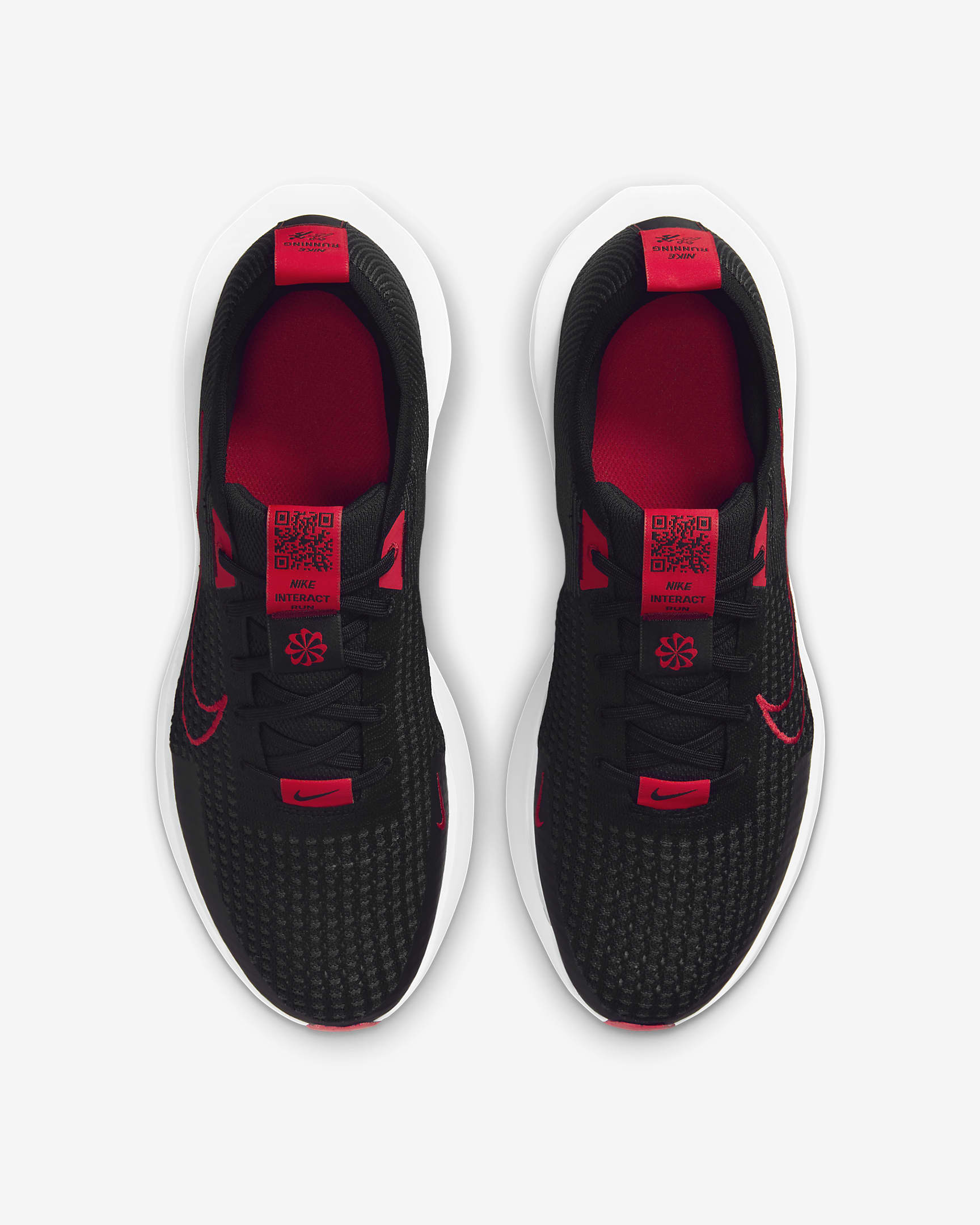 Tenis de correr en pavimento para hombre Nike Interact Run - Negro/Antracita/Blanco/Rojo pasión