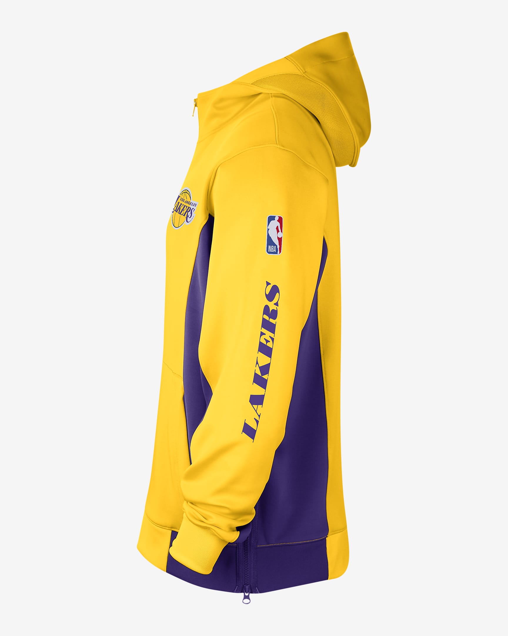 Los Angeles Lakers Showtime Men's Nike Dri-FIT NBA Full-Zip Hoodie. Nike PT