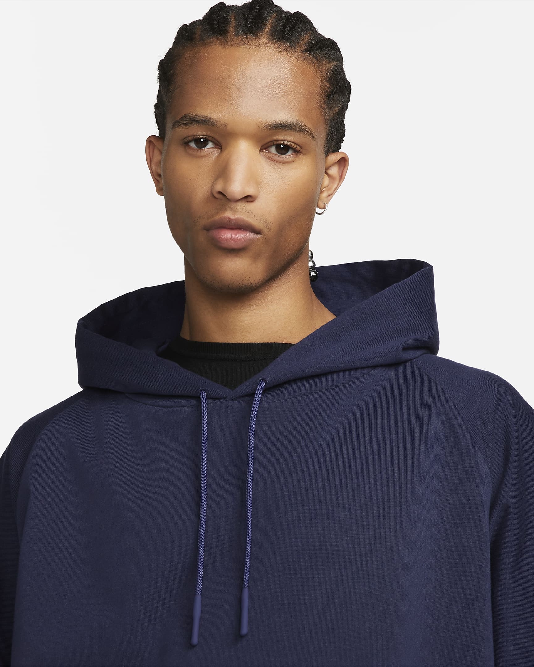 Nike ESC Men's Knit Pullover Hoodie - Midnight Navy