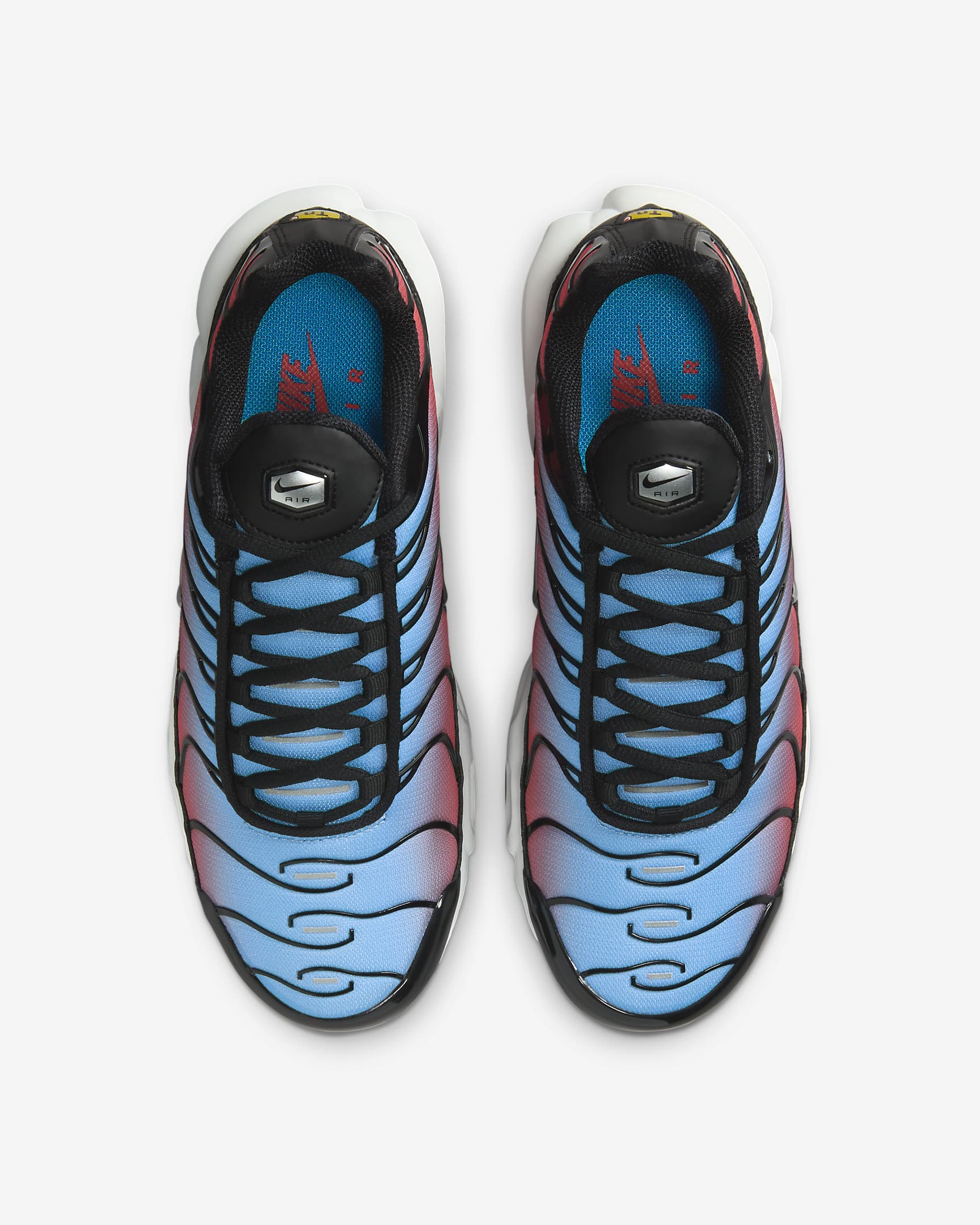 Nike Air Max Plus damesko - Svart/University Blue/Light Crimson/Metallic Silver