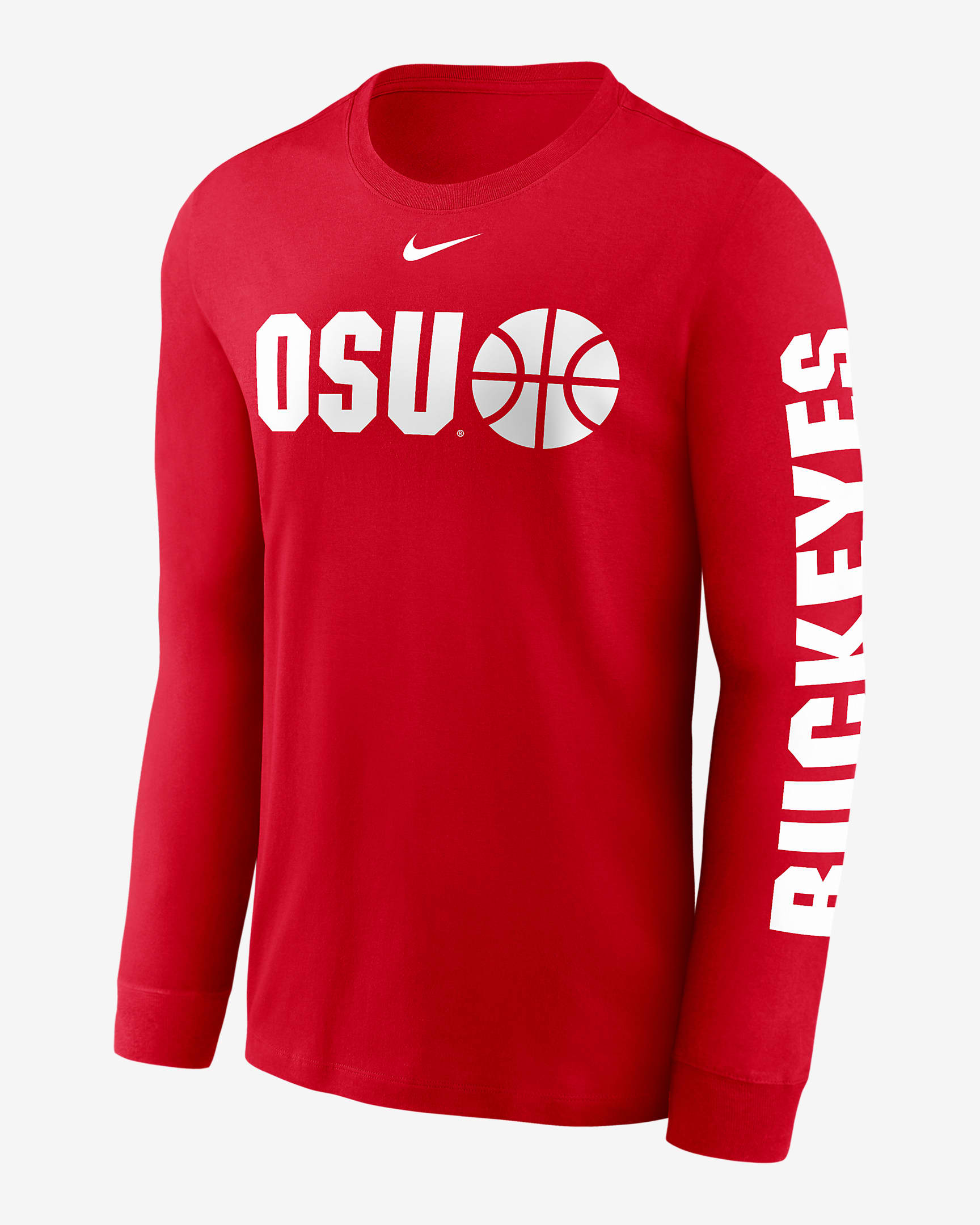 Ohio State Buckeyes Basketball Icon Men's Nike College LongSleeve T
