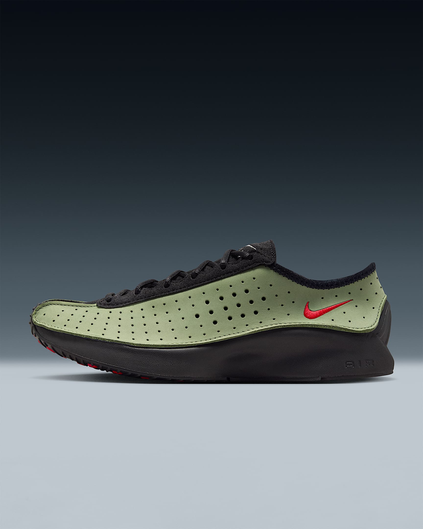Tenis para mujer Nike Air Superfly - Verde aceite/Negro/Plata metalizado/Rojo universitario
