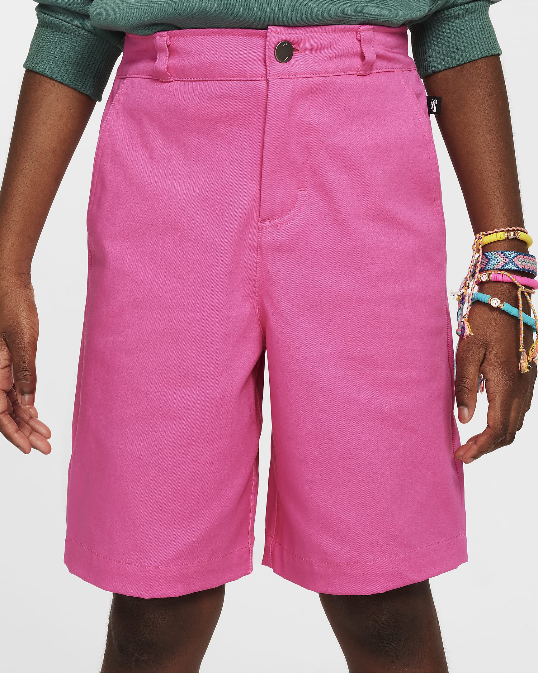 Nike SB Older Kids' Chino Skate Shorts - Alchemy Pink/Playful Pink