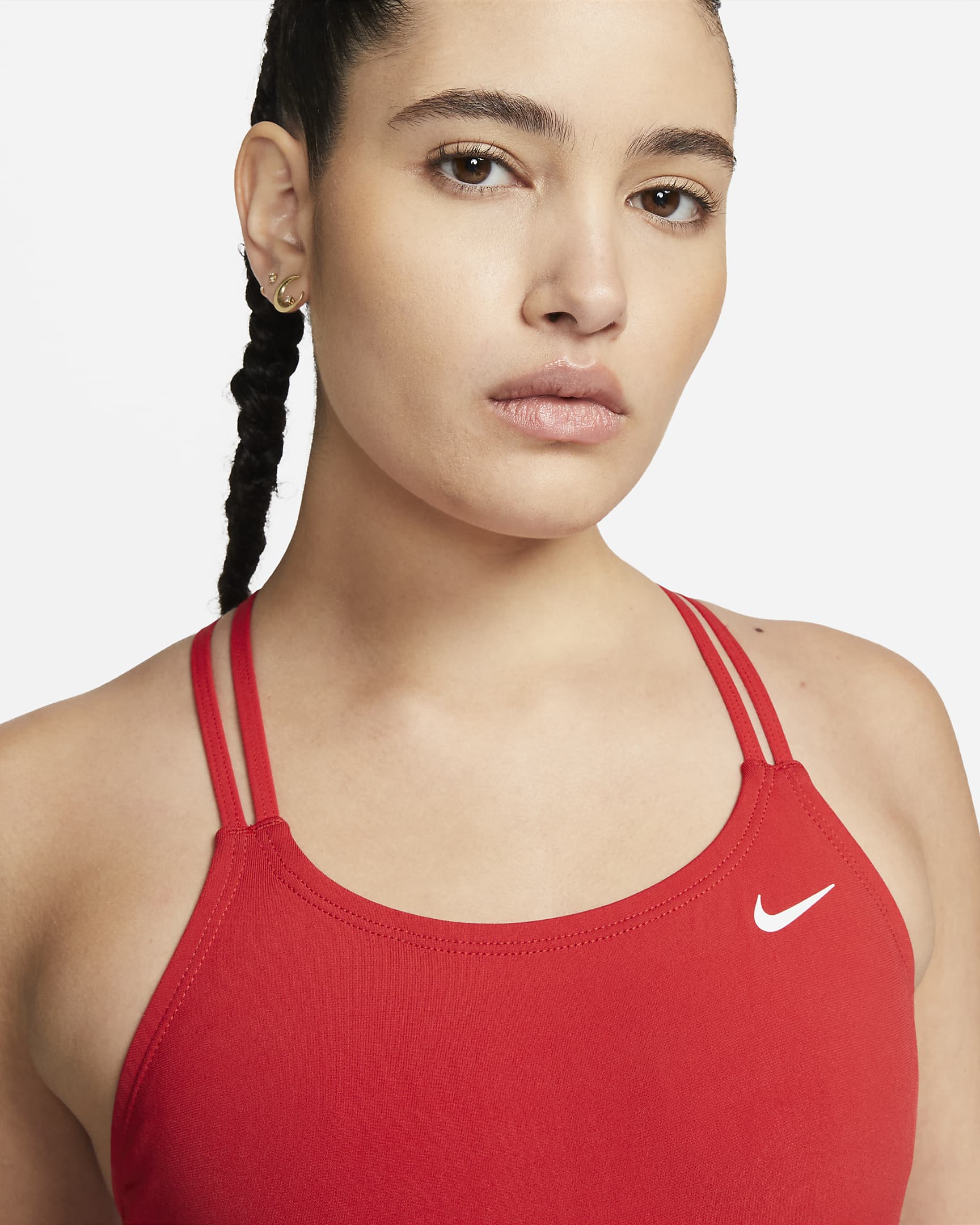 Nike HydraStrong Solid Women's Spiderback 1-Piece Swimsuit. Nike.com