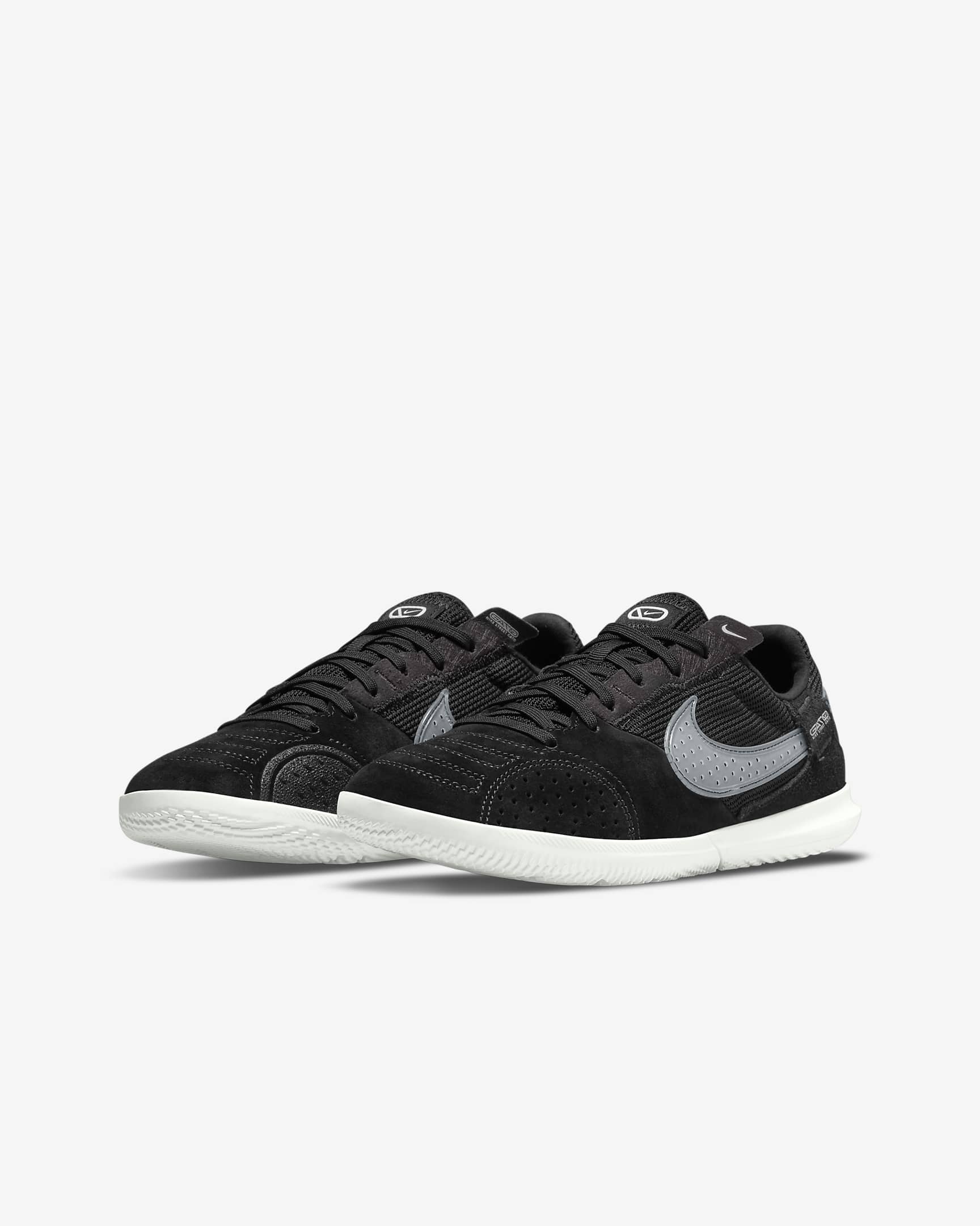 Nike Jr. Streetgato Younger/Older Kids' Low-Top Football Shoes - Black/Off-Noir/Summit White