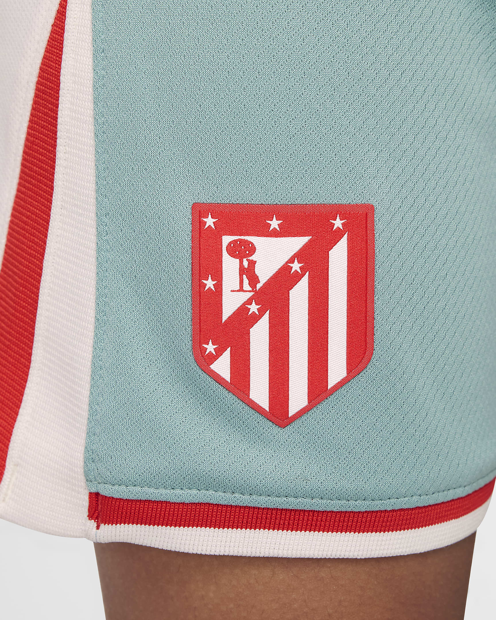 Atlético Madrid 2024/25 Stadium (bortedrakt) Nike Football Replica draktsett i tre deler til små barn - Cannon/Phantom/Light Crimson/Light Crimson