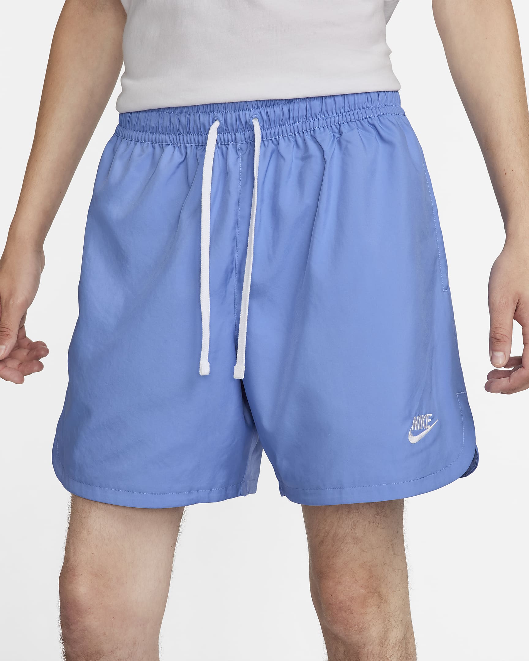 Nike Sportswear Sport Essentials Men's Woven Lined Flow Shorts - Polar/White