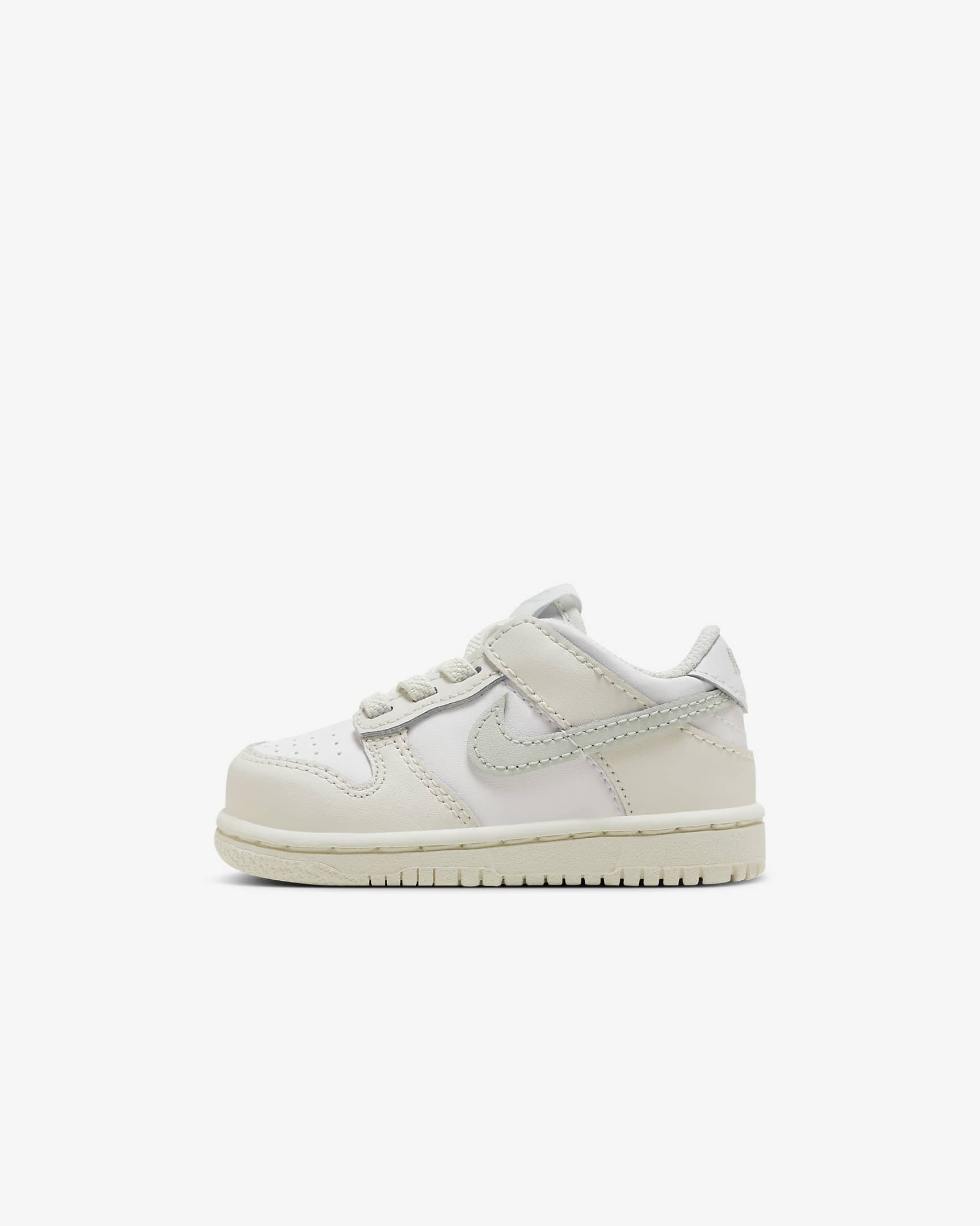 Nike Dunk Low Schuh für Babys und Kleinkinder - Weiß/Phantom/Light Silver