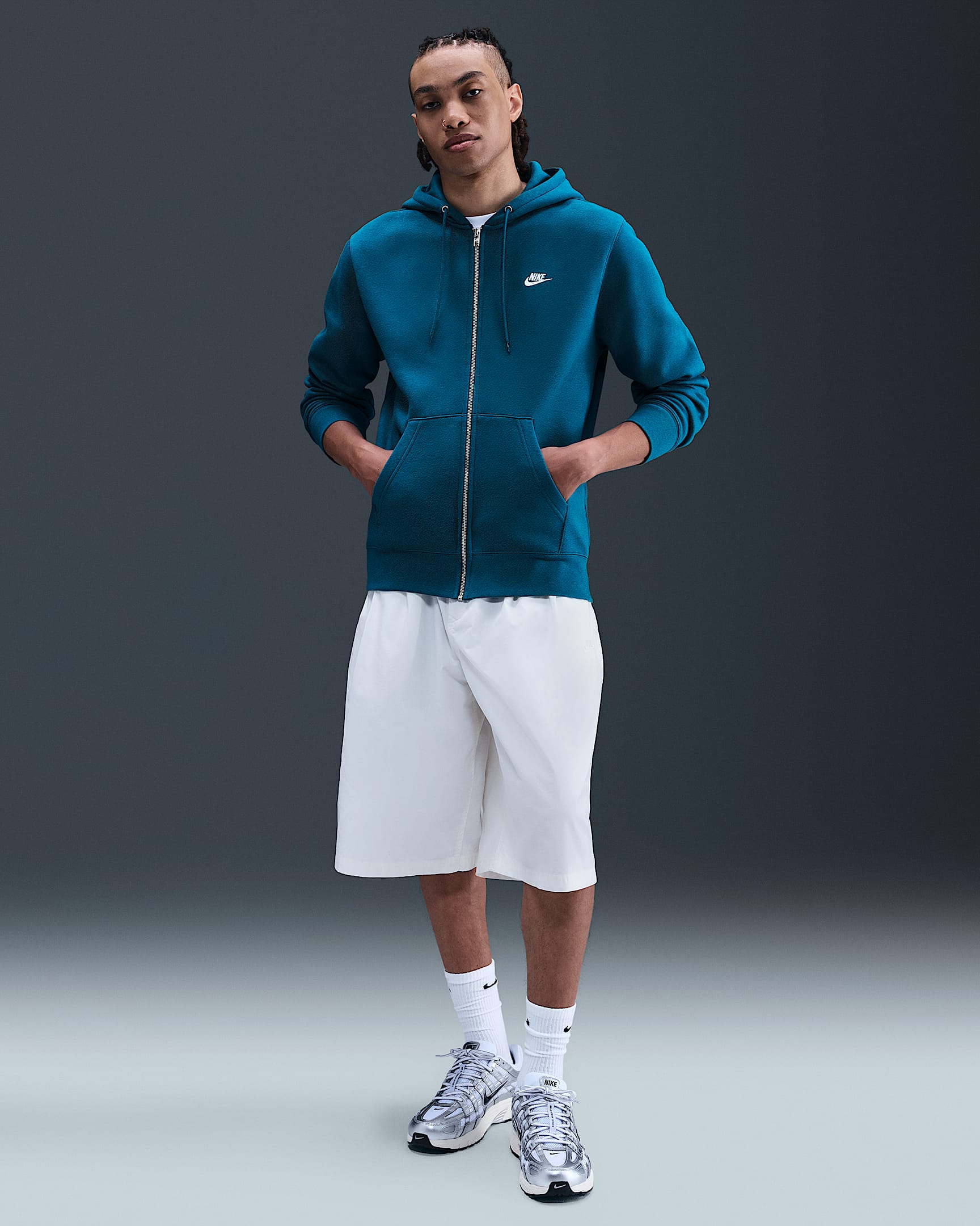 Nike Club Men's Full-Zip Fleece Hoodie